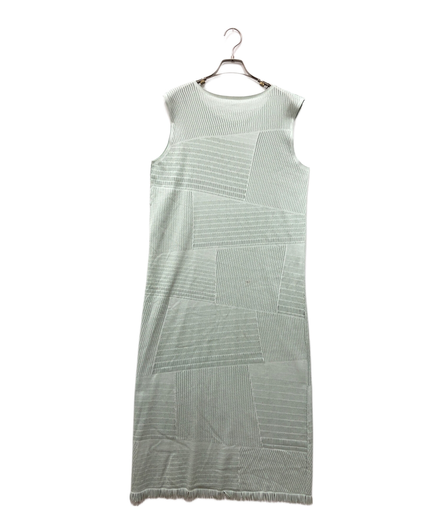 プリーツプリーズPLEATS PLEASEグラフィックプリントメッシュワンピース 中古・古着通販】PLEATS PLEASE (プリーツプリーズ) メッシュ ロング