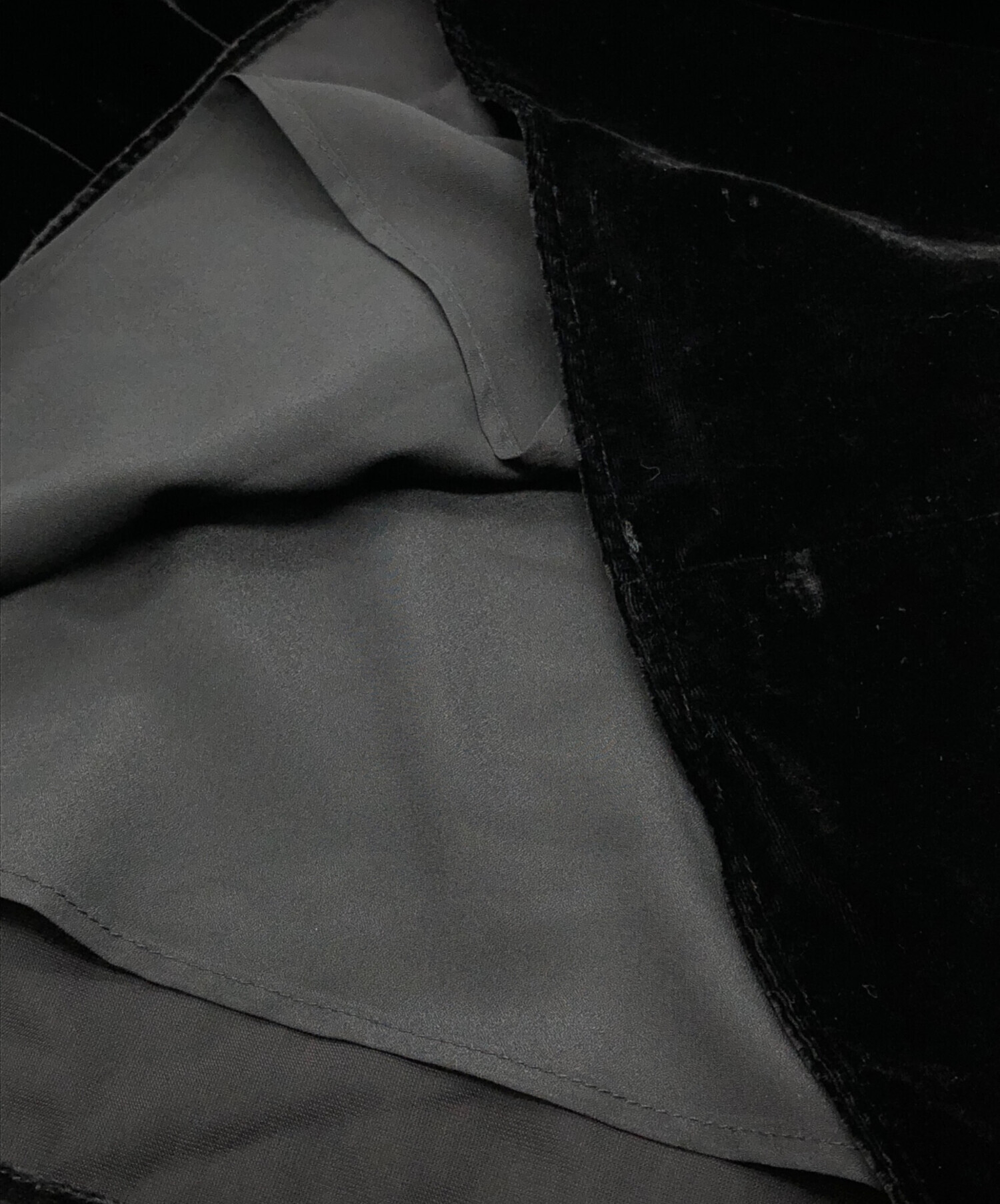 中古・古着通販】CLANE (クラネ) VELOUR SHOULDER RIBBON CAMISOLE