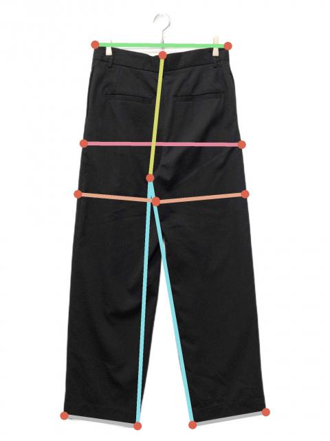 中古・古着通販】CLANE (クラネ) WAIST BELT DAD PANTS ブラック