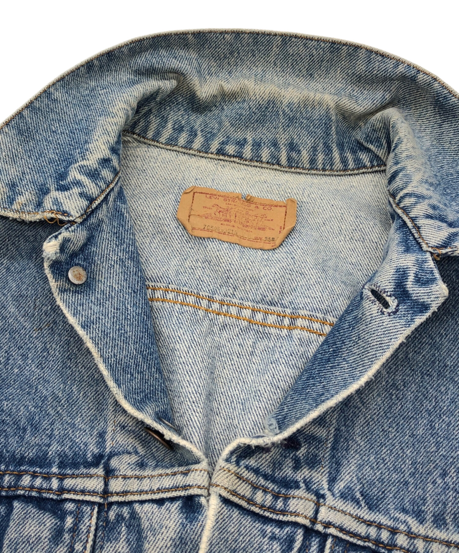 中古・古着通販】LEVI'S (リーバイス) デニムジャケット ブルー サイズ