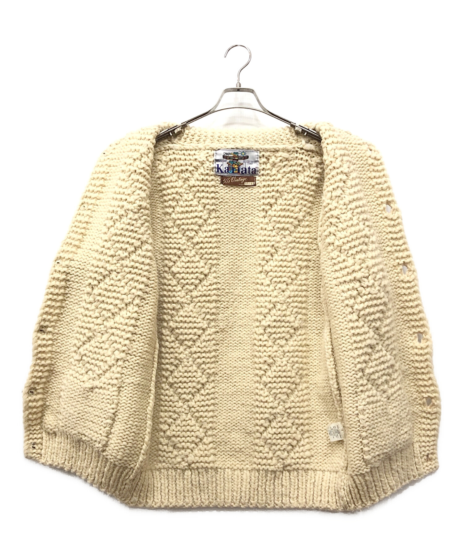 中古・古着通販】KANATA (カナタ) ハンドニットカウチンセーター 