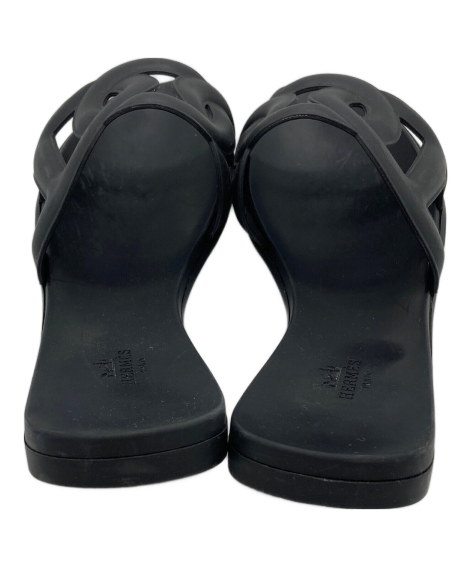 新品　エルメス　アロハ　サンダル　35 ブラック エルメス アロハ size35 HERMES アロハサンダル サイズ 35 中古・古着