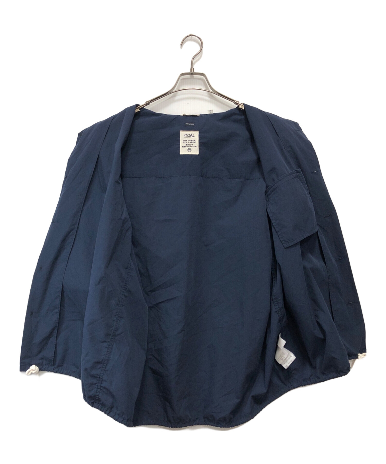 中古・古着通販】nanamica (ナナミカ) Open Collar S/S Shirt ネイビー