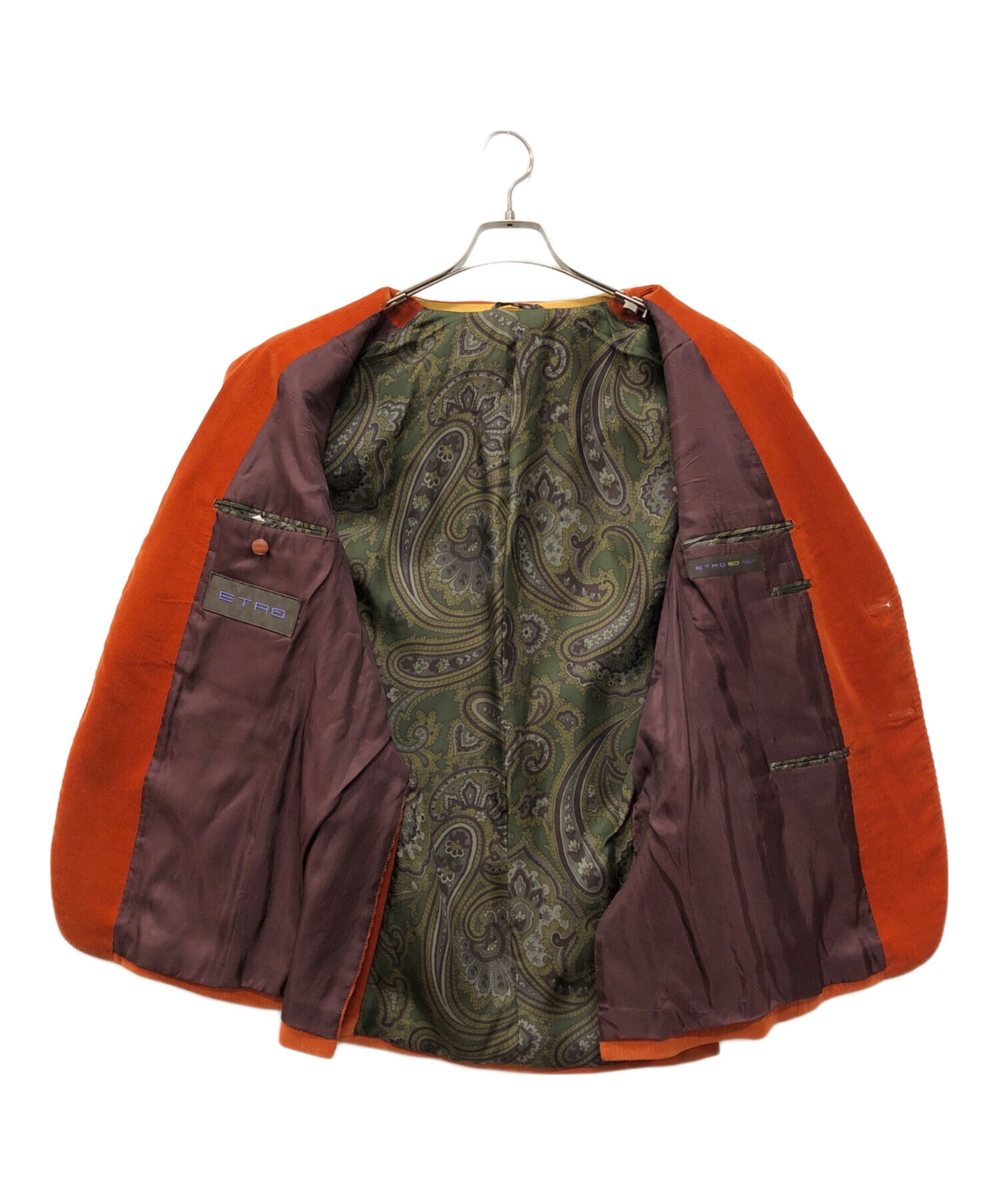中古・古着通販】ETRO (エトロ) コーデュロイジャケット オレンジ 