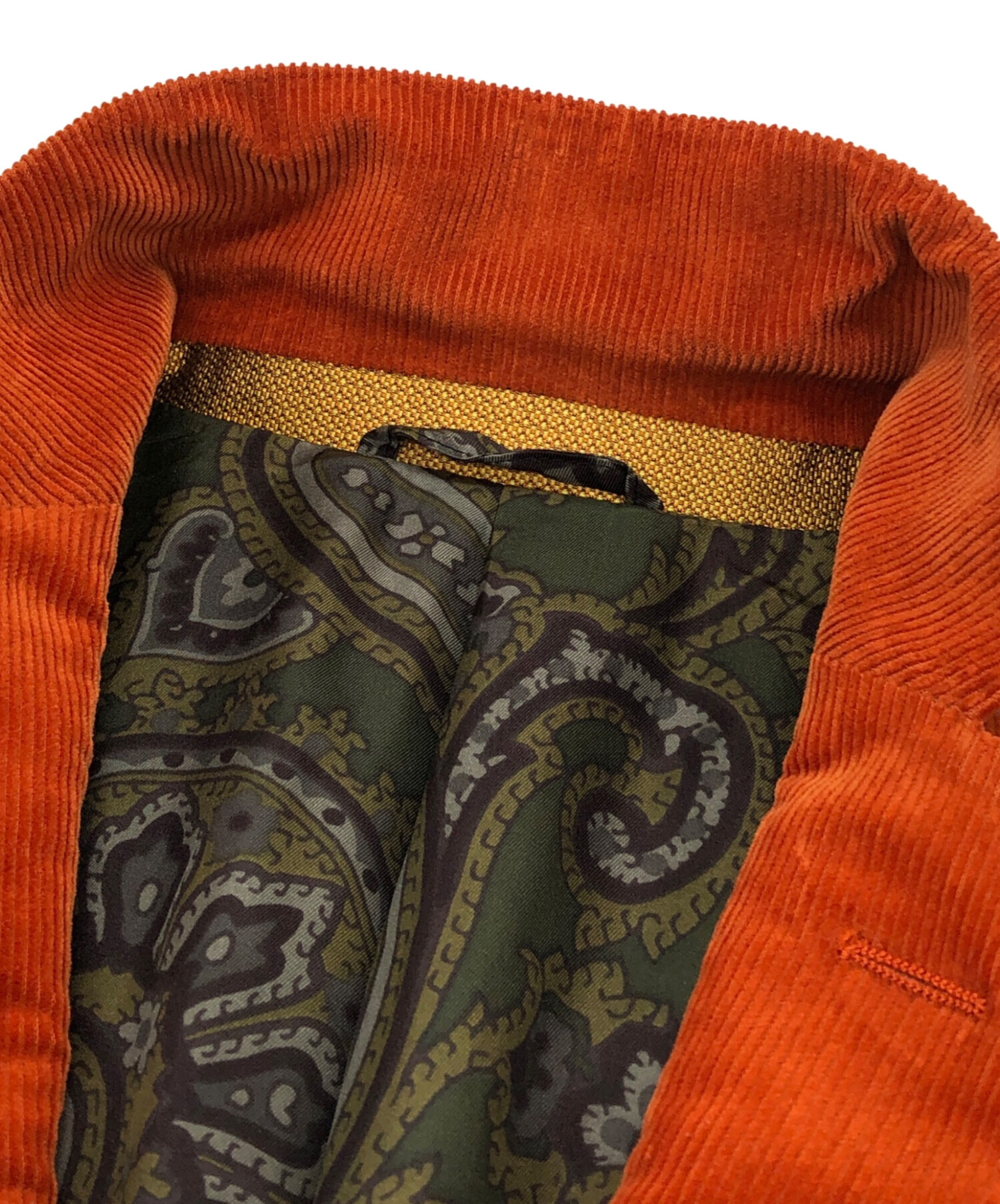 中古・古着通販】ETRO (エトロ) コーデュロイジャケット オレンジ 