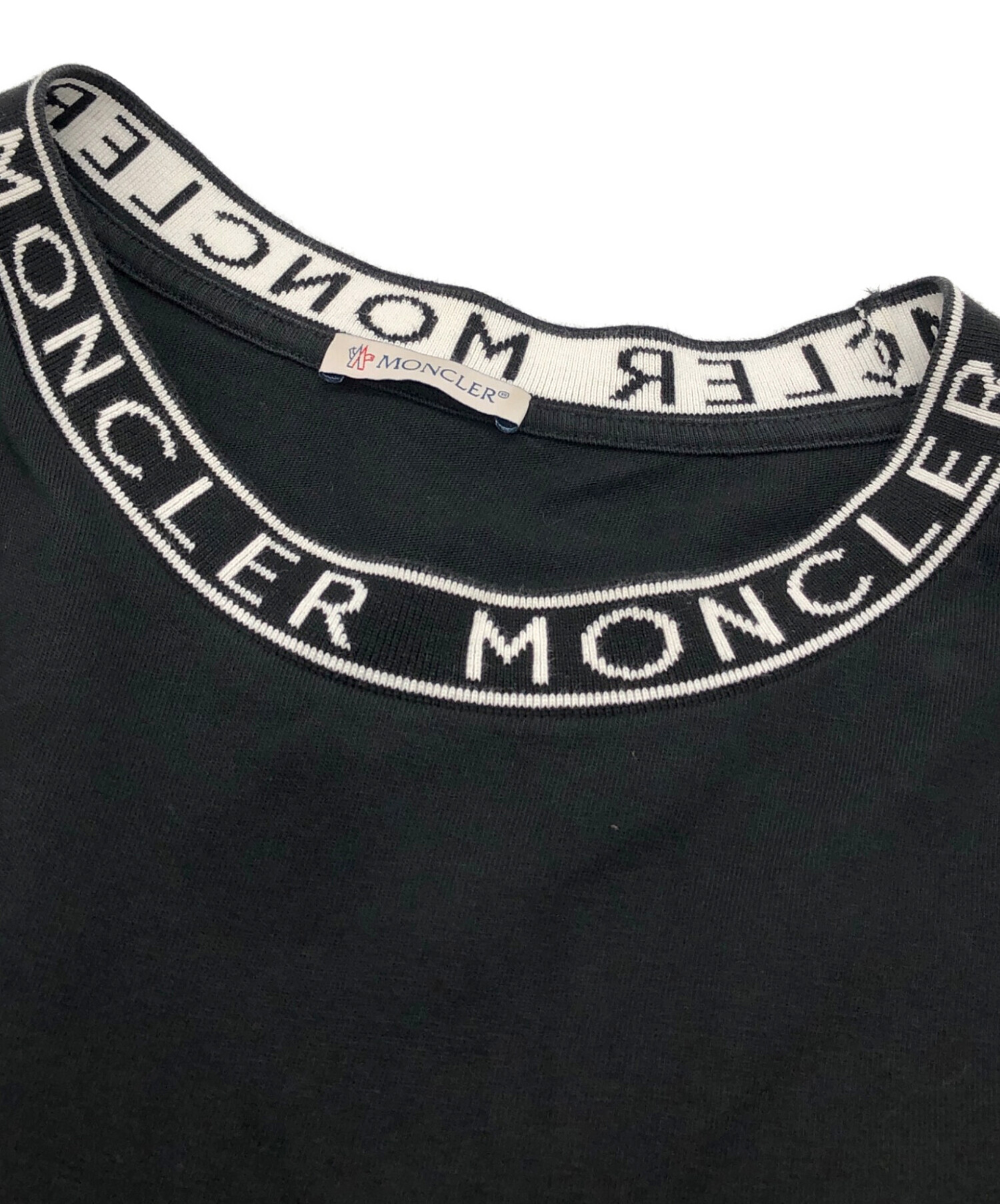 中古・古着通販】MONCLER (モンクレール) SS TSHIRT ブラック サイズ 