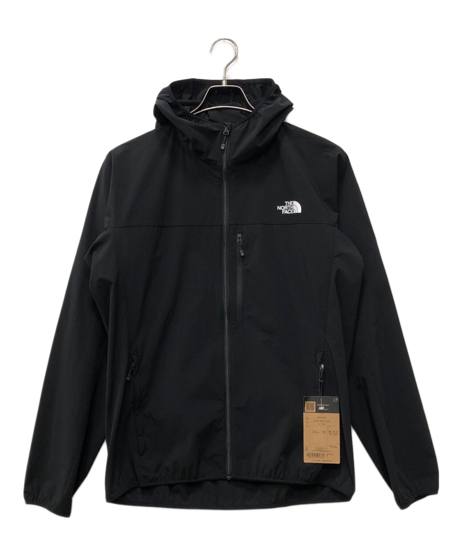 THE NORTH FACE☆マウンテンソフトシェルフーディー☆USED☆L☆黒 THE  