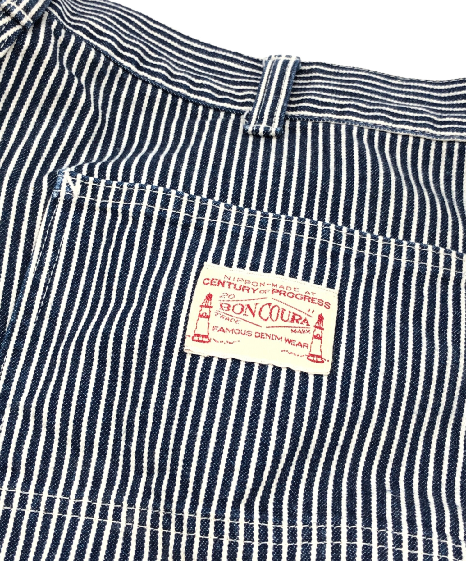 中古・古着通販】BONCOURA (ボンクラ) ヒッコリーペインターパンツ 