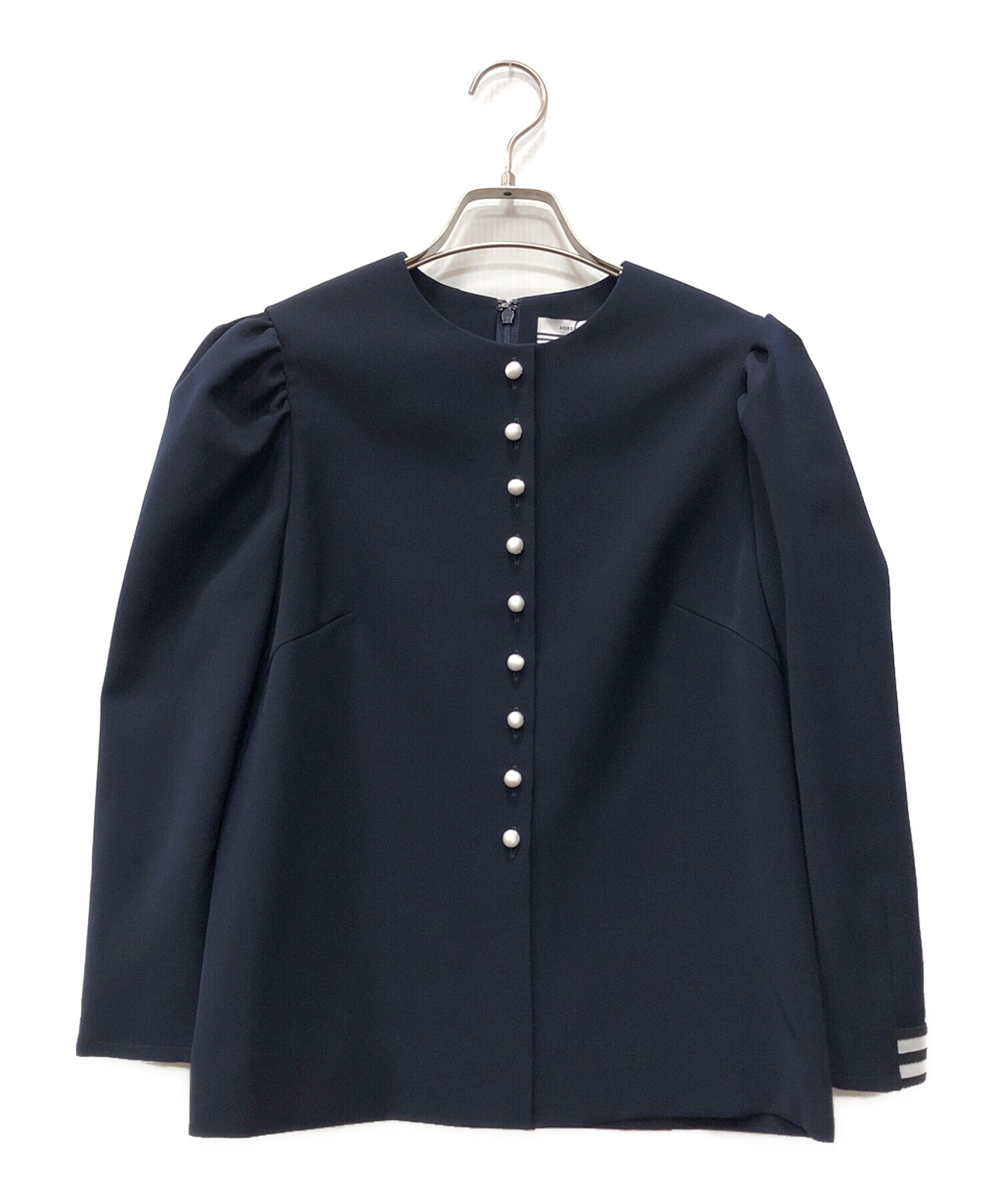 BORDERSatBALCONY BUTTONED TWILL BLOUSE 【公式通販】