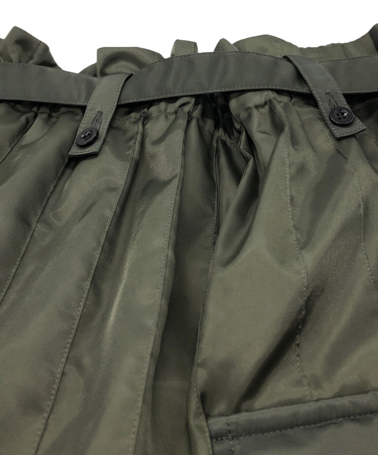 中古・古着通販】sacai (サカイ) 23ss Nylon Twill Skirt グリーン