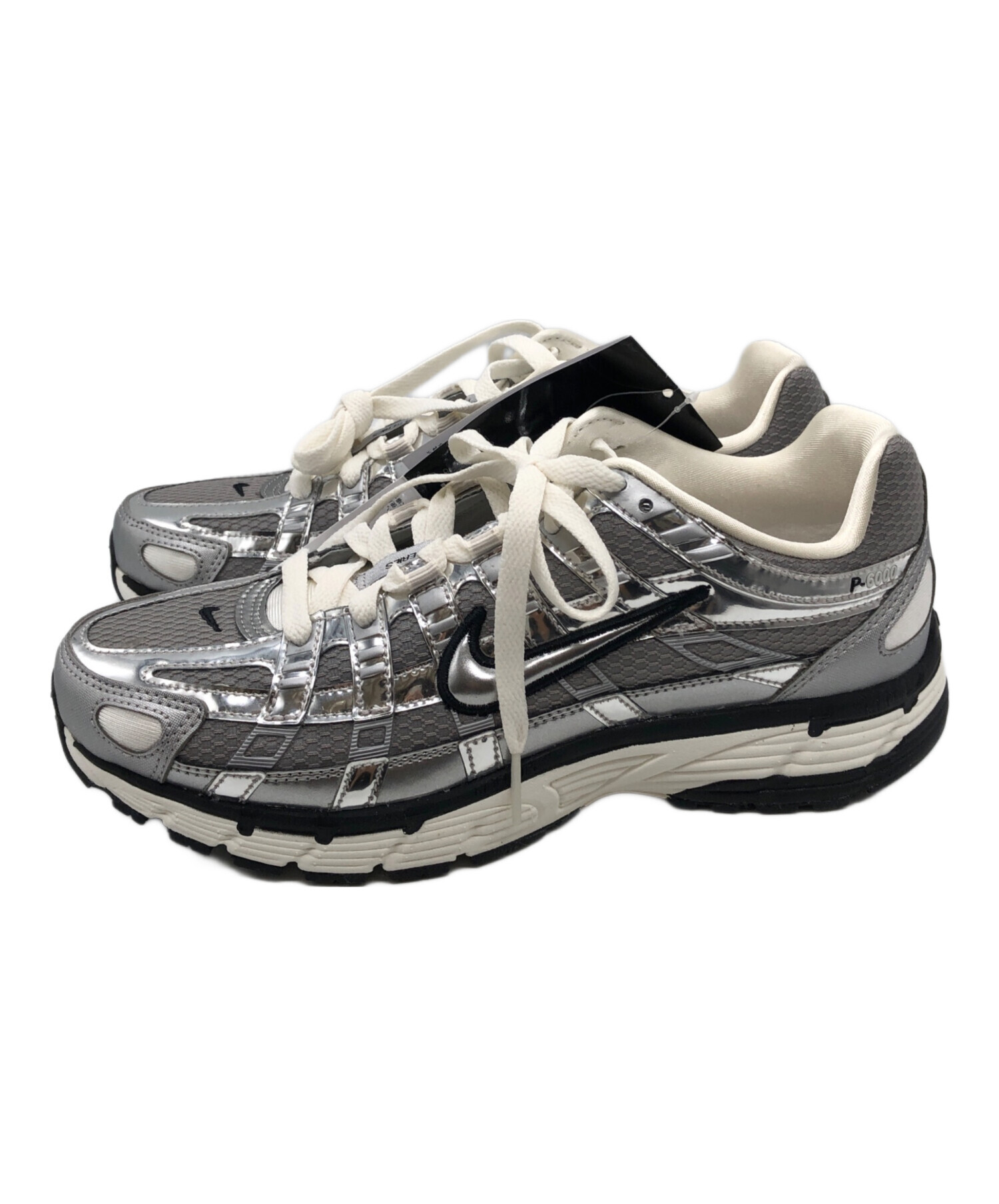 中古・古着通販】NIKE (ナイキ) P-6000 シルバー サイズ:24.5cm 未