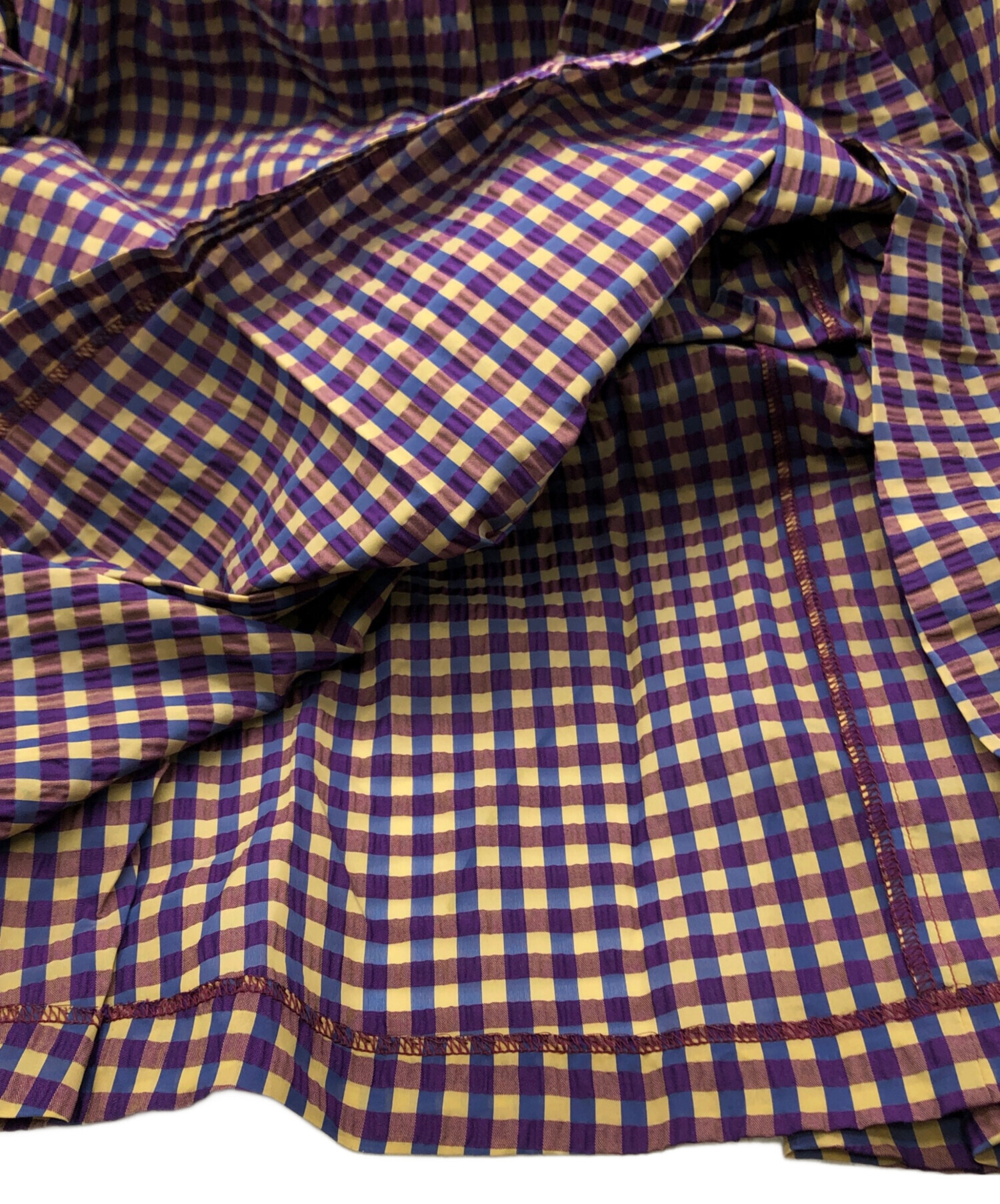 中古・古着通販】Ameri (アメリ) SEERSUCKER VOLUME HEM DRESS