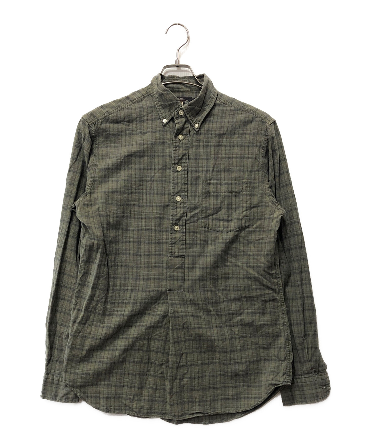 中古・古着通販】RRL (ダブルアールエル) プルオーバーシャツ グリーン 