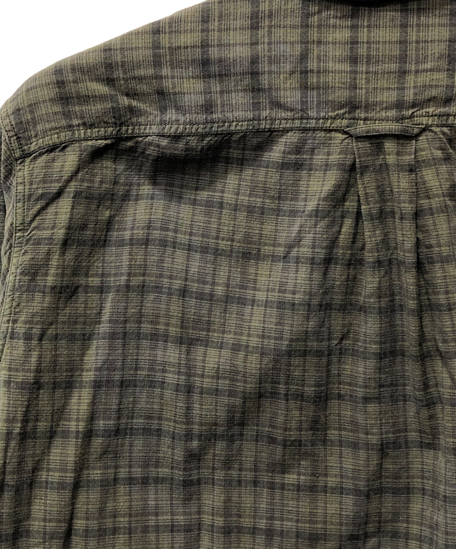 中古・古着通販】RRL (ダブルアールエル) プルオーバーシャツ グリーン 