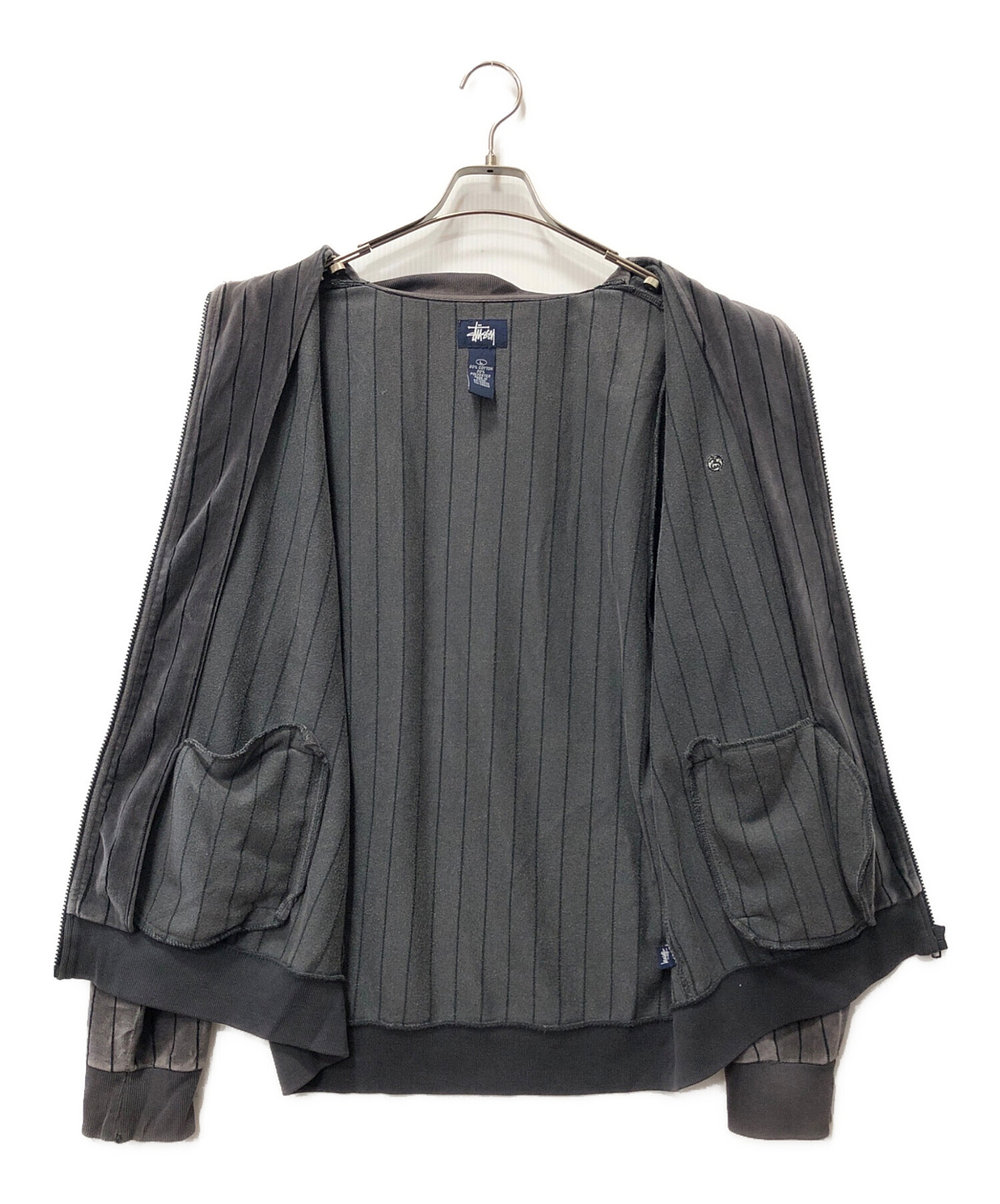 中古・古着通販】stussy (ステューシー) ストライプトラックジャケット 