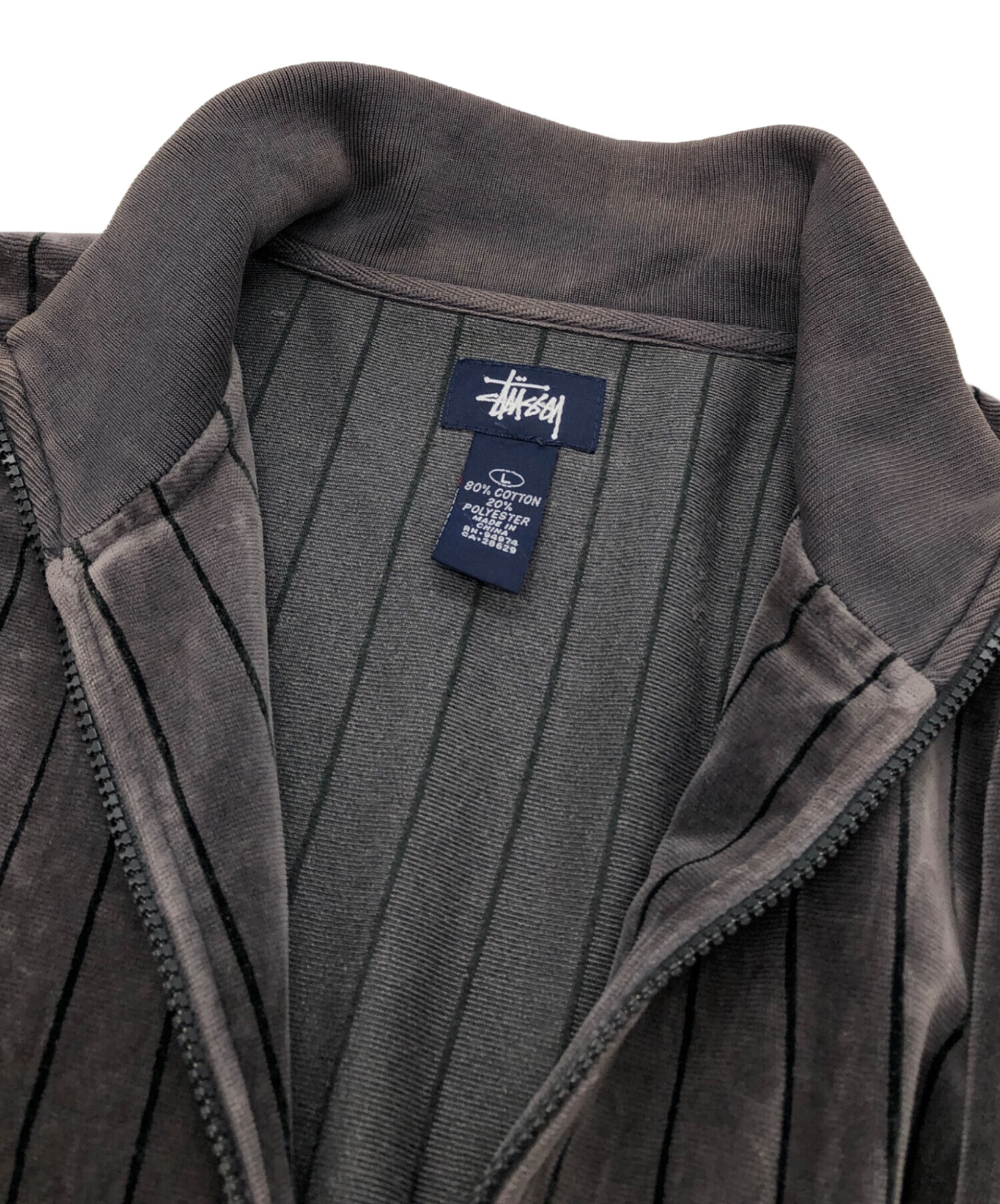 中古・古着通販】stussy (ステューシー) ストライプトラックジャケット 