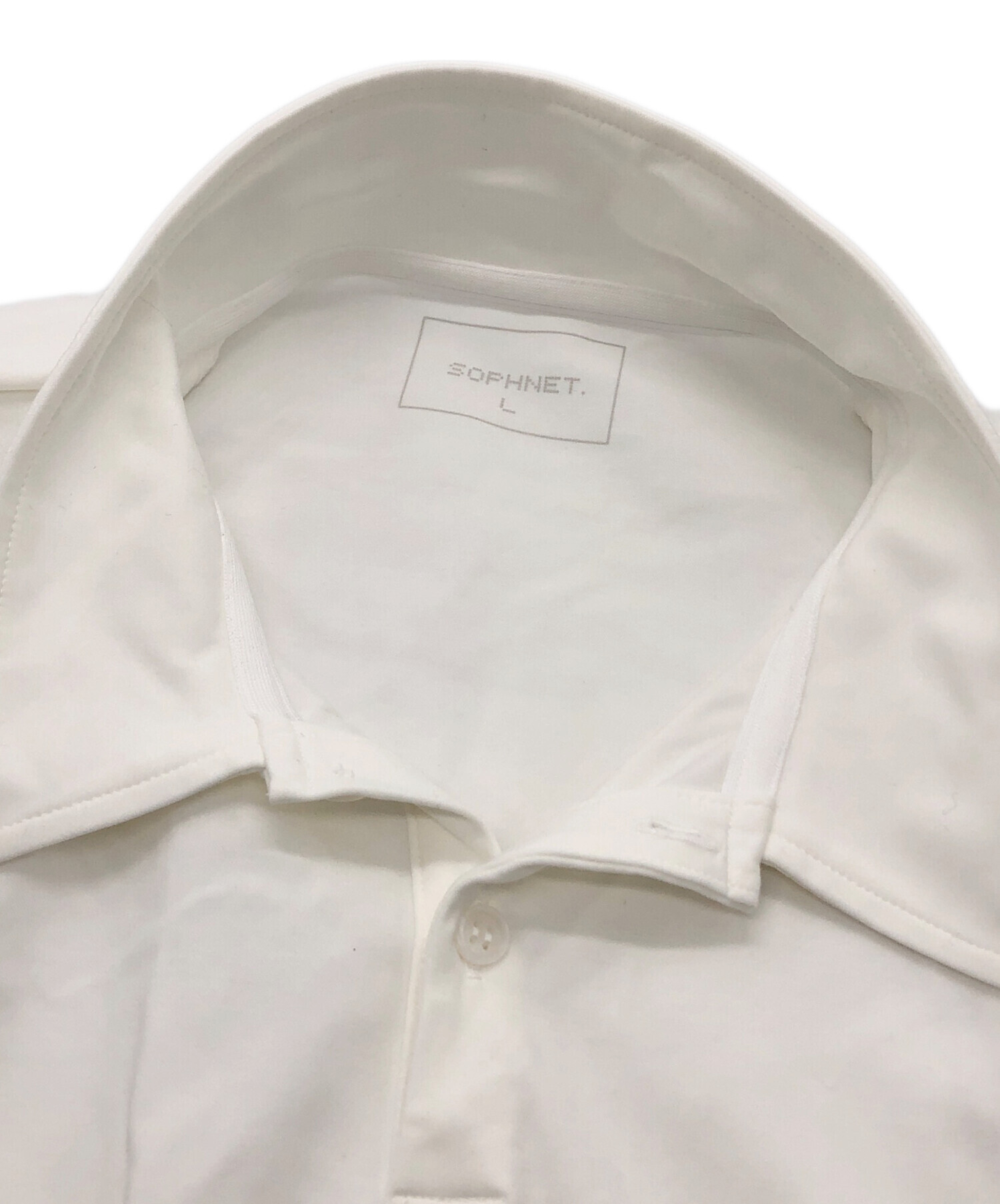 中古・古着通販】SOPHNET. (ソフネット) 半袖ポロシャツ ホワイト