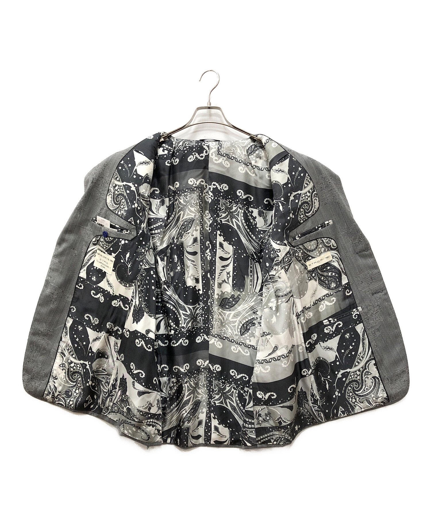 中古・古着通販】ETRO (エトロ) 総柄2Bジャケット グレー サイズ
