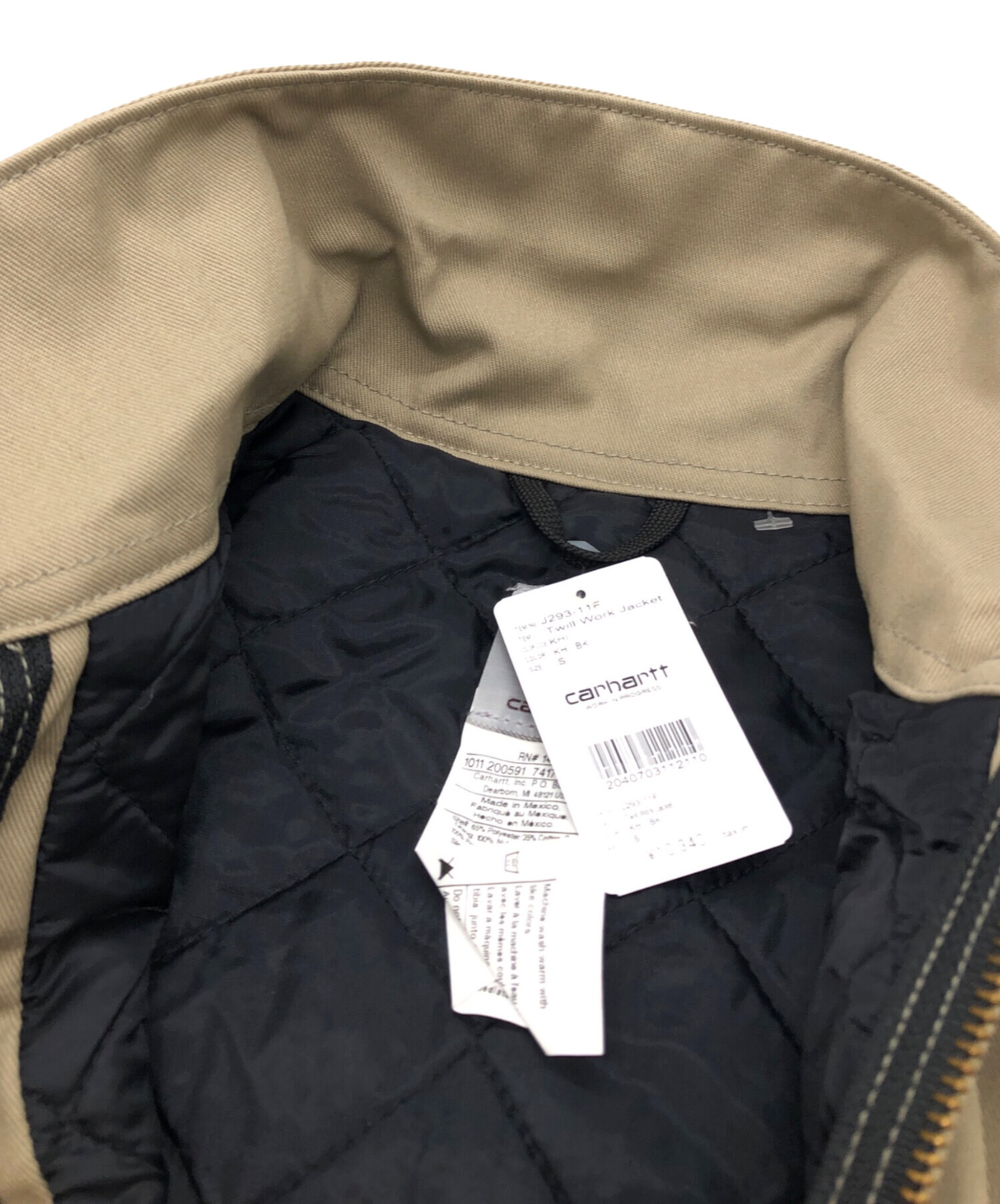 【Carhartt】J293 TWILL WORK JACKET 企業ロゴ 刺繍 Carhartt】J293 TWILL WORK JACKET 企業ロゴ 刺繍