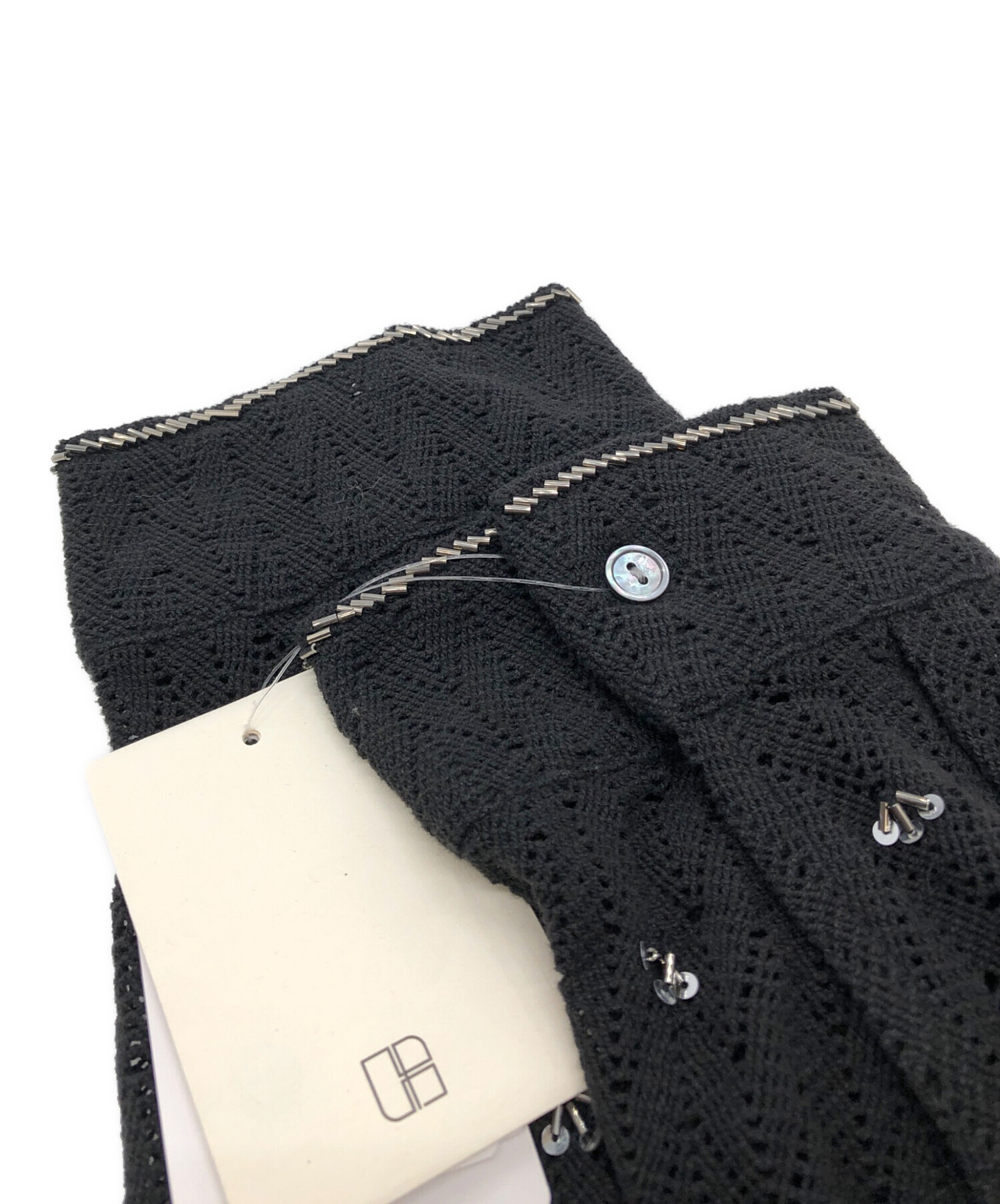 中古・古着通販】FRAMeWORK (フレームワーク) ビジューシャツ ブラック 