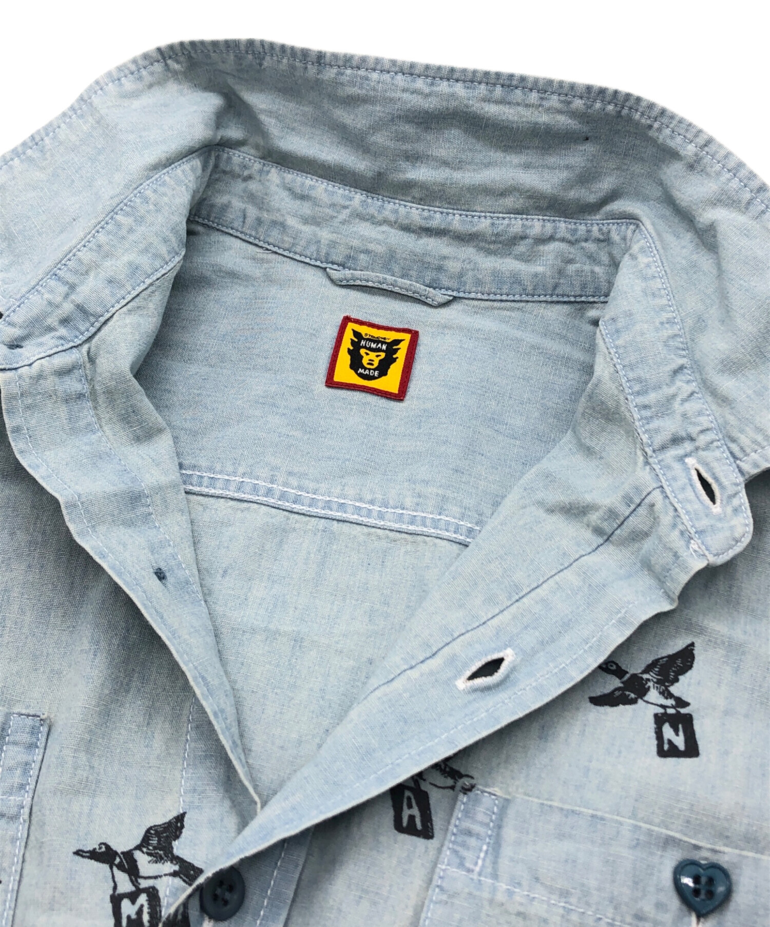 中古・古着通販】HUMAN MADE (ヒューマンメイド) CHAMBRAY S/S SHIRT