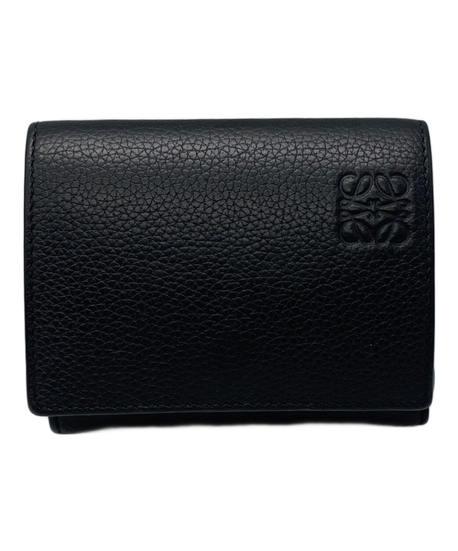 中古・古着通販】LOEWE (ロエベ) 3つ折り財布 ブラック｜ブランド 