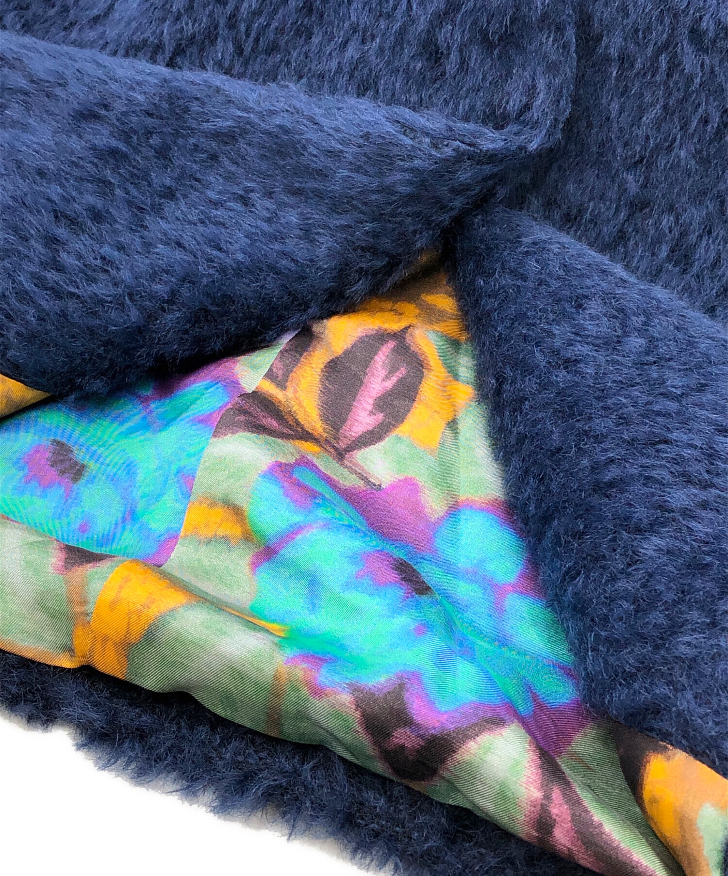 中古・古着通販】ETRO (エトロ) 裏地総柄モヘアロングコート