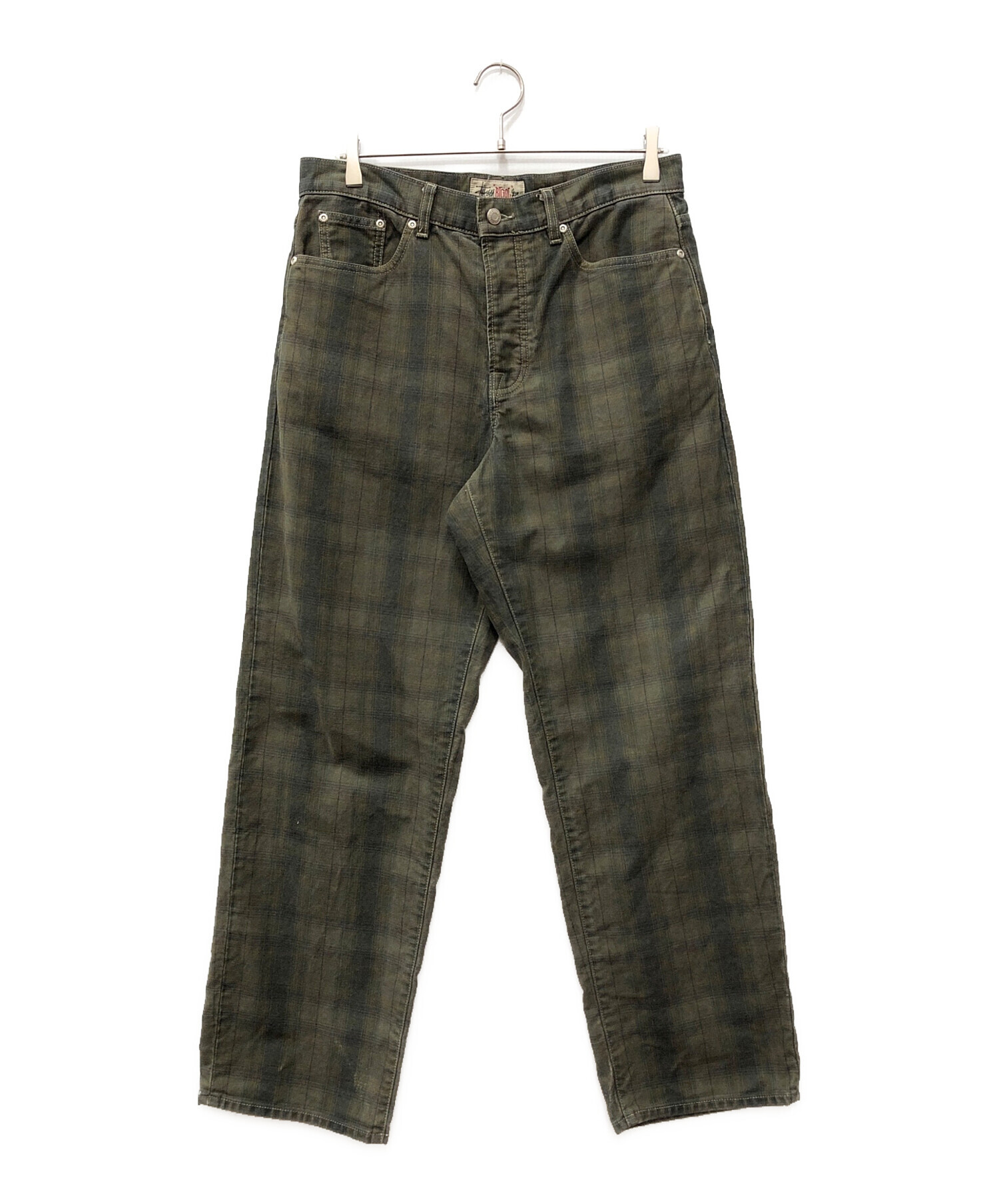 stussy BIG OL' JEAN CANVAS PLAID PANTS 【公式通販】