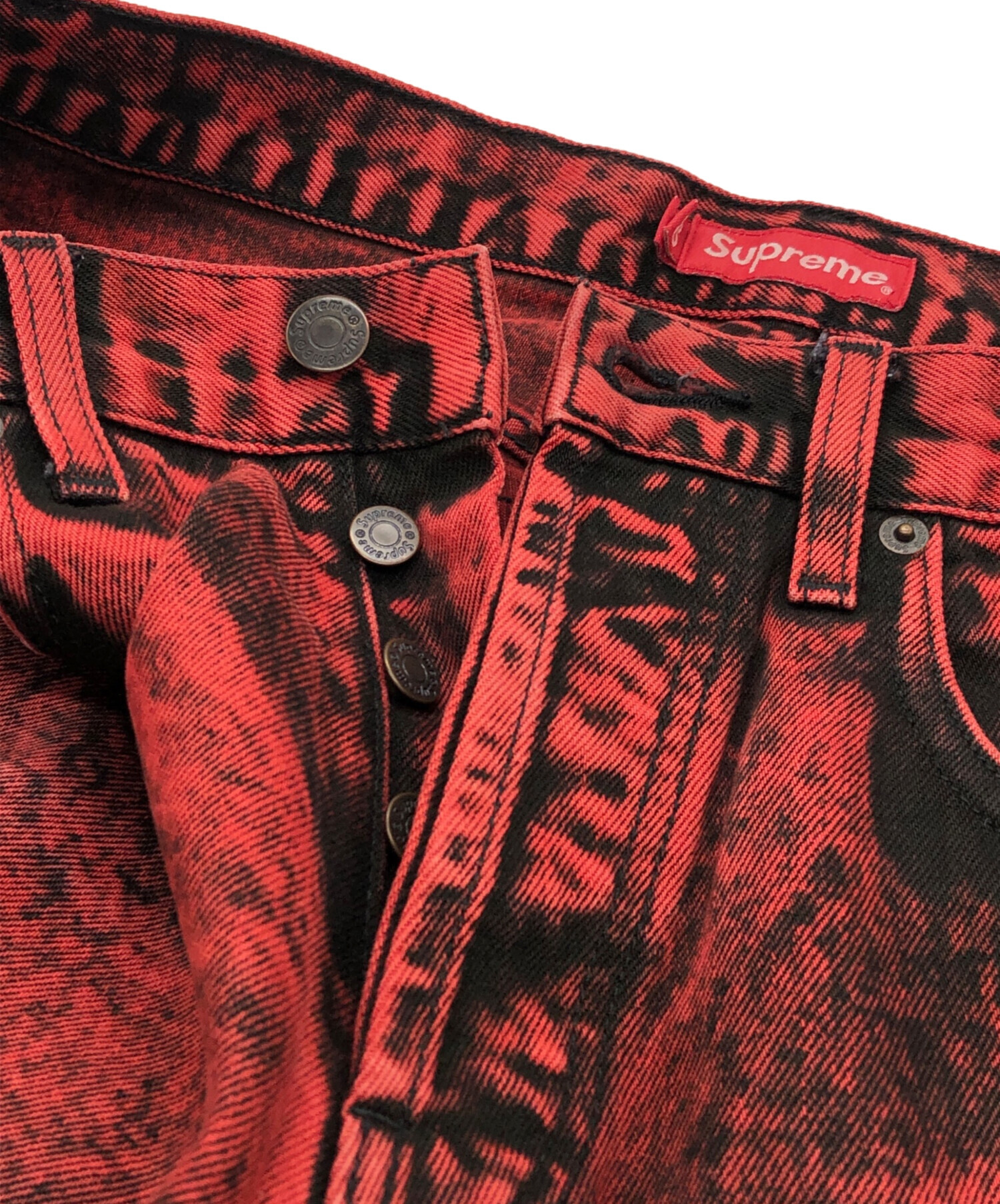 中古・古着通販】SUPREME (シュプリーム) Washed Regular Jean レッド