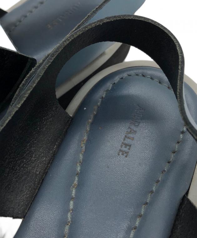 中古・古着通販】AURALEE (オーラリー) LEATHER BELT SANDALS ブルー