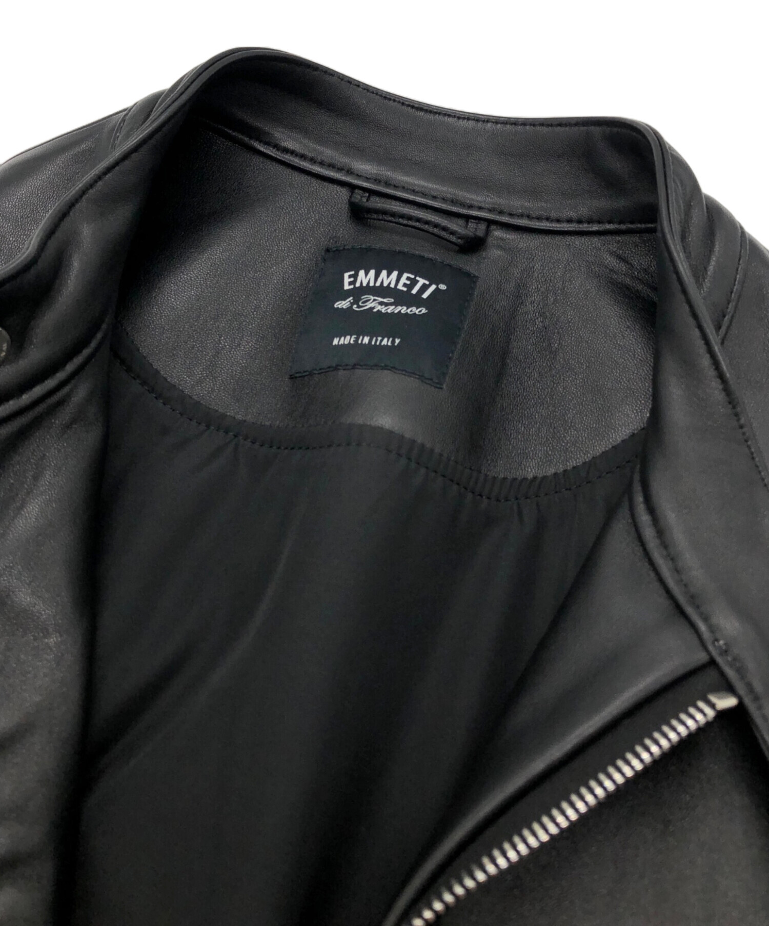 中古・古着通販】EMMETI (エンメティ) ラムレザーシングルジャケット 