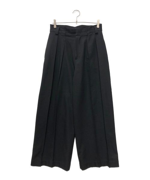 k*a様 美品　シーニュ　O 中古・古着通販】cygne (シーニュ) タックパンツ ブラック