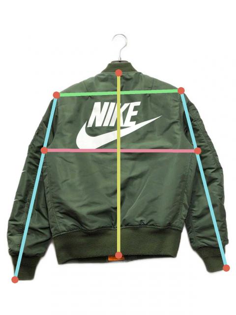 Nike MA-1スタイルジャケット オリーブグリーン Nike オリーブグリーン 緑 フライトジャケット MA-1 - メルカリ
