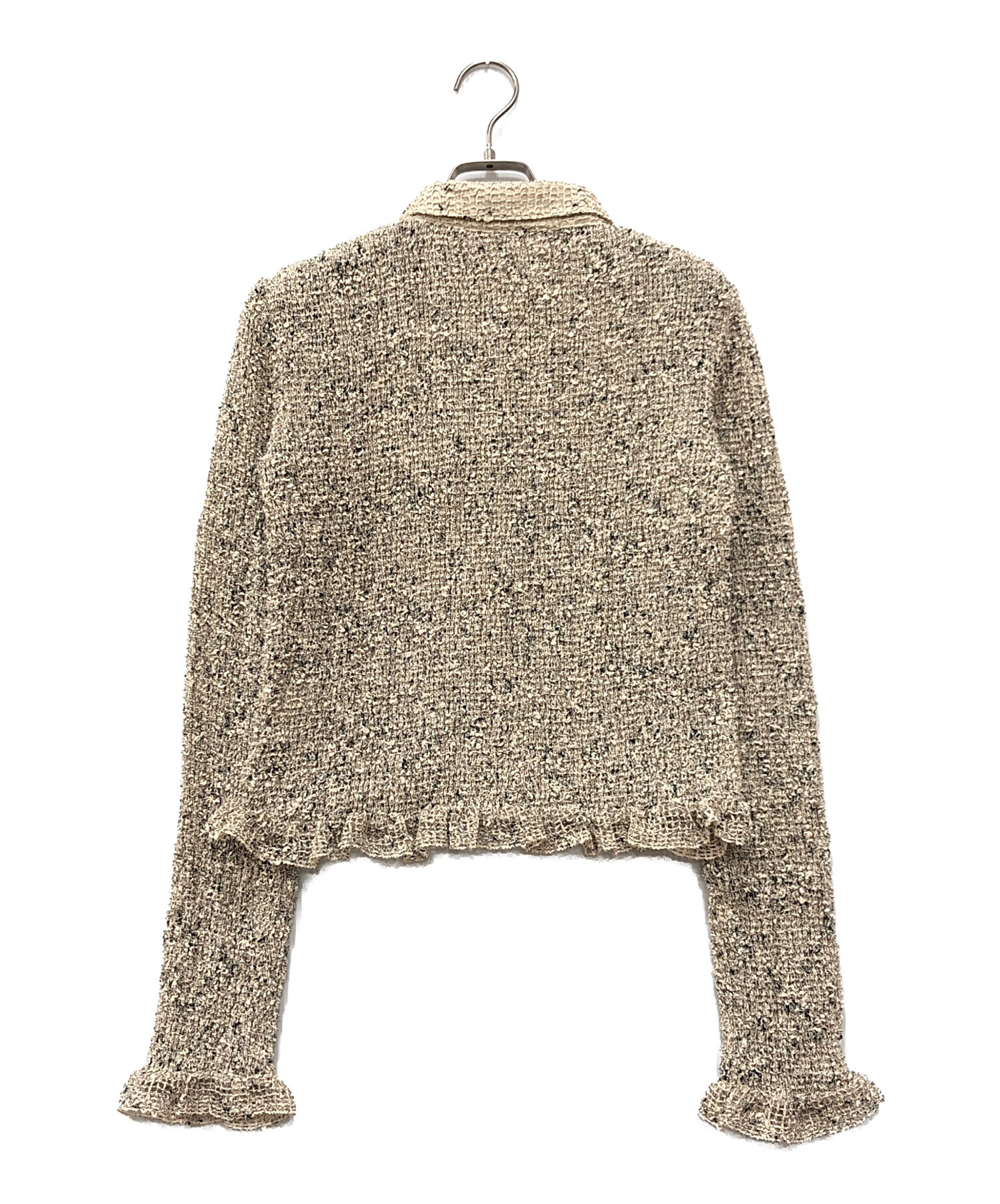 CLANE MIX MESH GATHER SHIRT 【公式通販】
