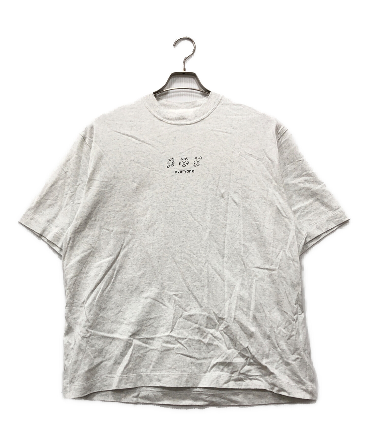 中古・古着通販】everyone (エブリワン) LOGO TEE グレー サイズ:L