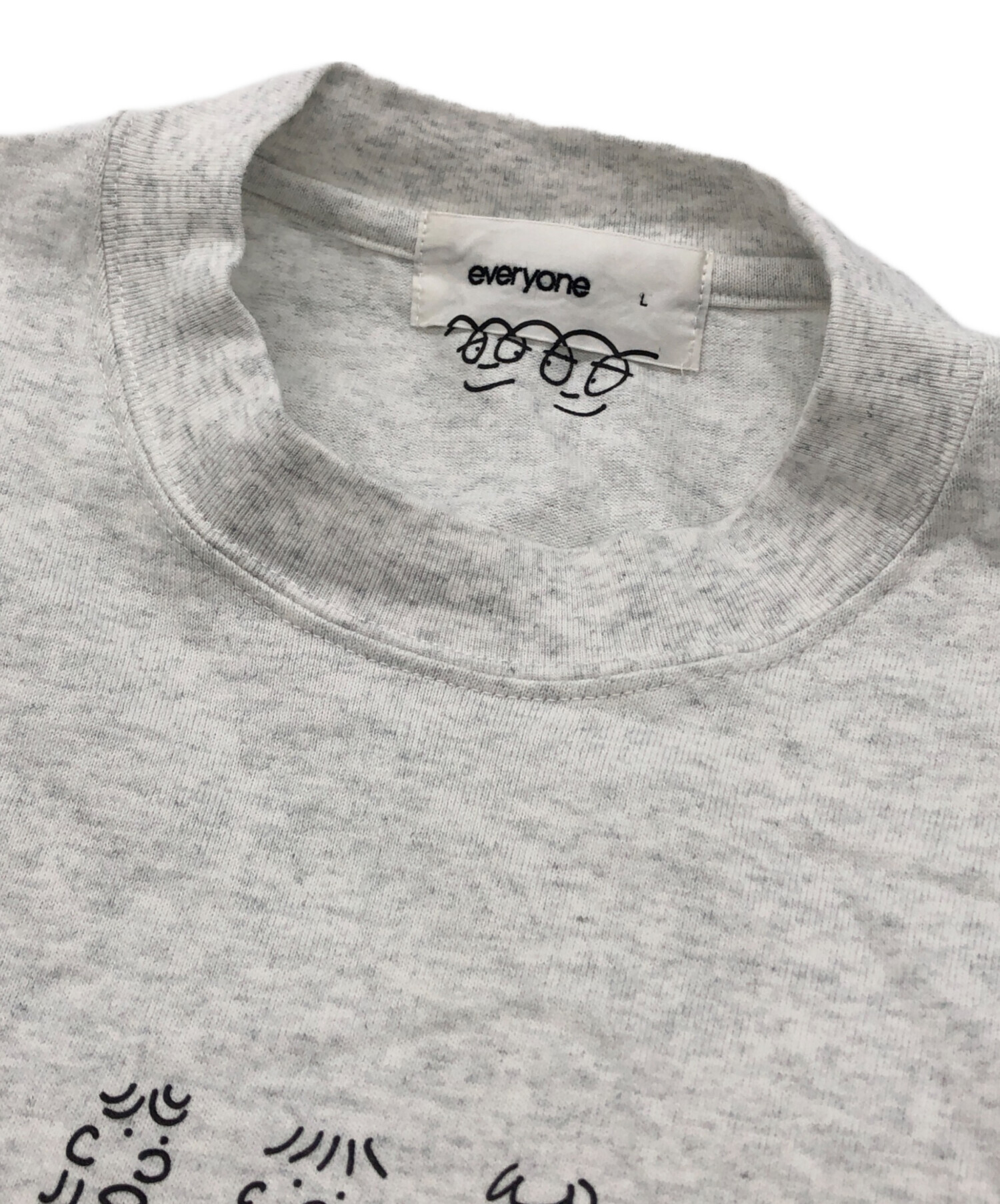 中古・古着通販】everyone (エブリワン) LOGO TEE グレー サイズ:L