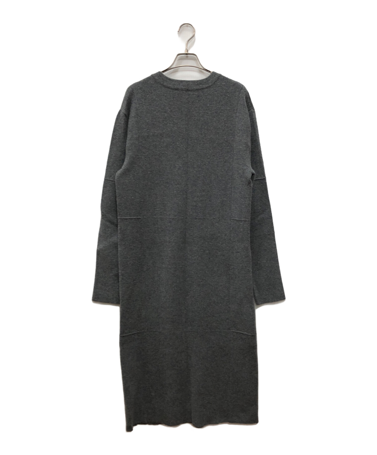 中古・古着通販】BALENCIAGA (バレンシアガ) ニットワンピース グレー 