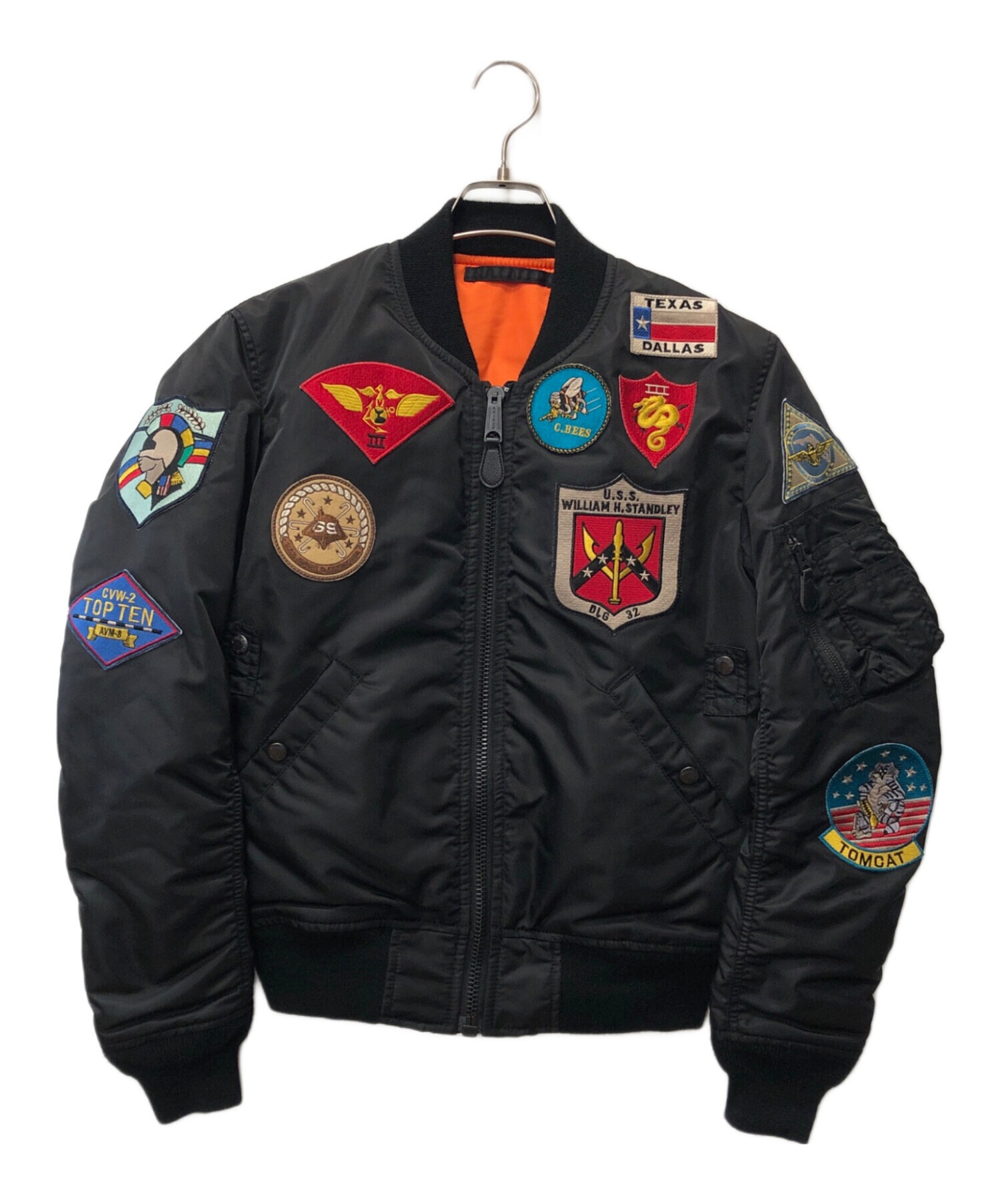 【新品レアカラー】AVIREXファーイーストクルーズピーコートXL 商品タグ付き AVIREX (アヴィレックス) 純正カスタム ゴートスキンレザー