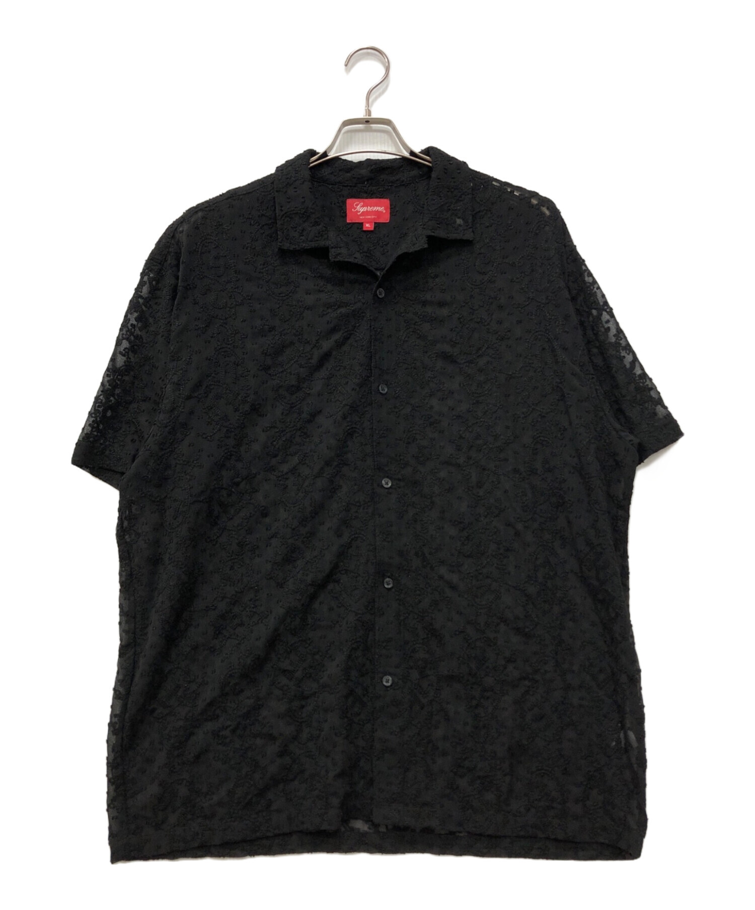 Supreme 黒22ss 中古・古着通販】SUPREME (シュプリーム) Chainstitch Chiffon S/S