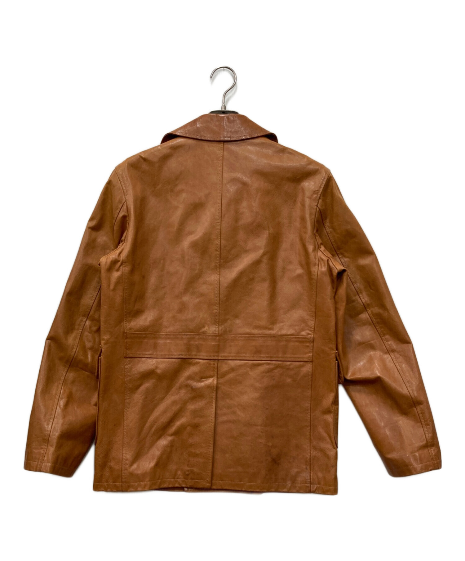 中古・古着通販】CINQUANTA (チンクワンタ) ダブルレザーコート