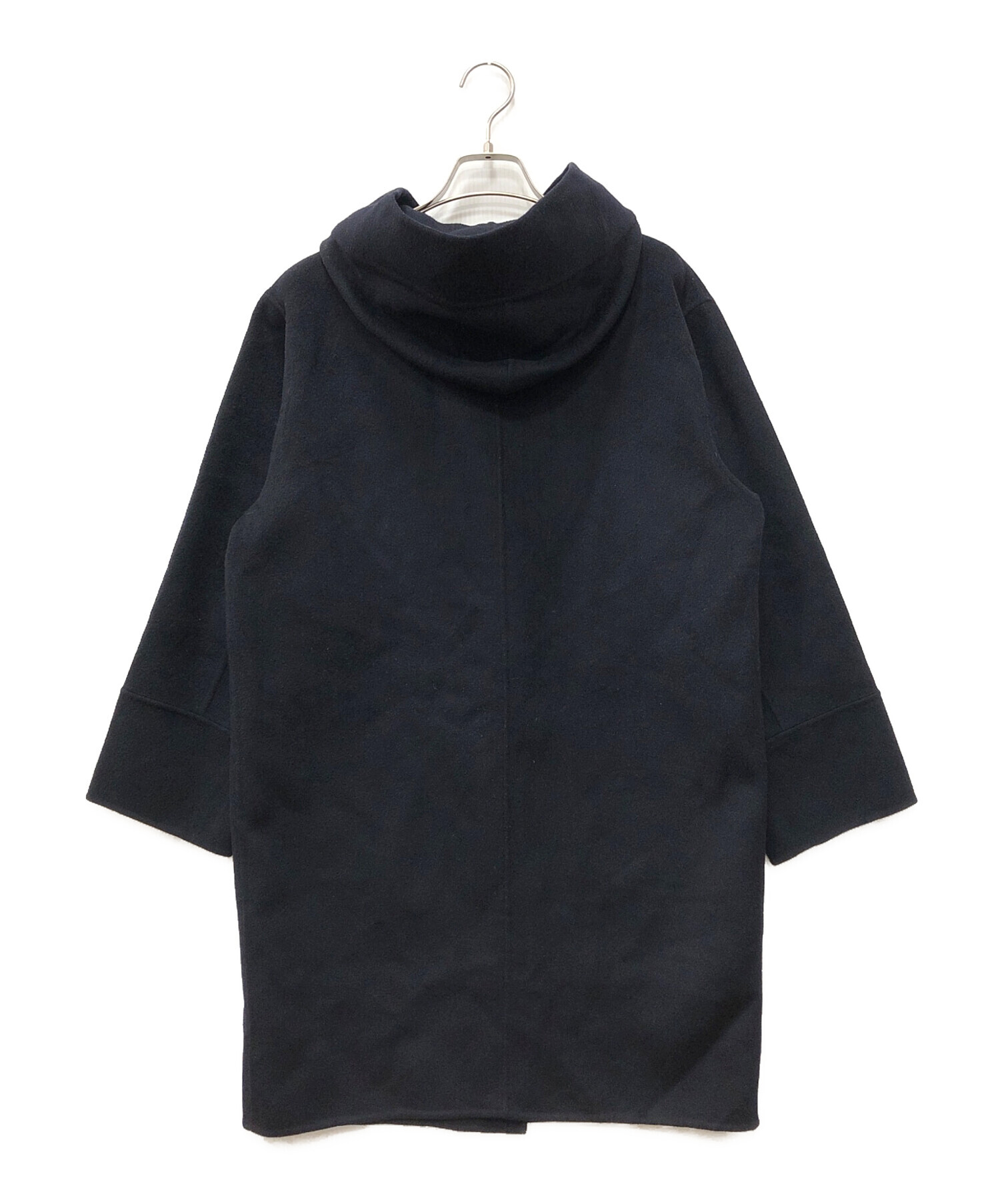 スーパー160ダブルフェイスフードコート　IENA ネイビー　38 スーパー160ダブルフェイスフードコート IENA ネイビー 38 SUPER160