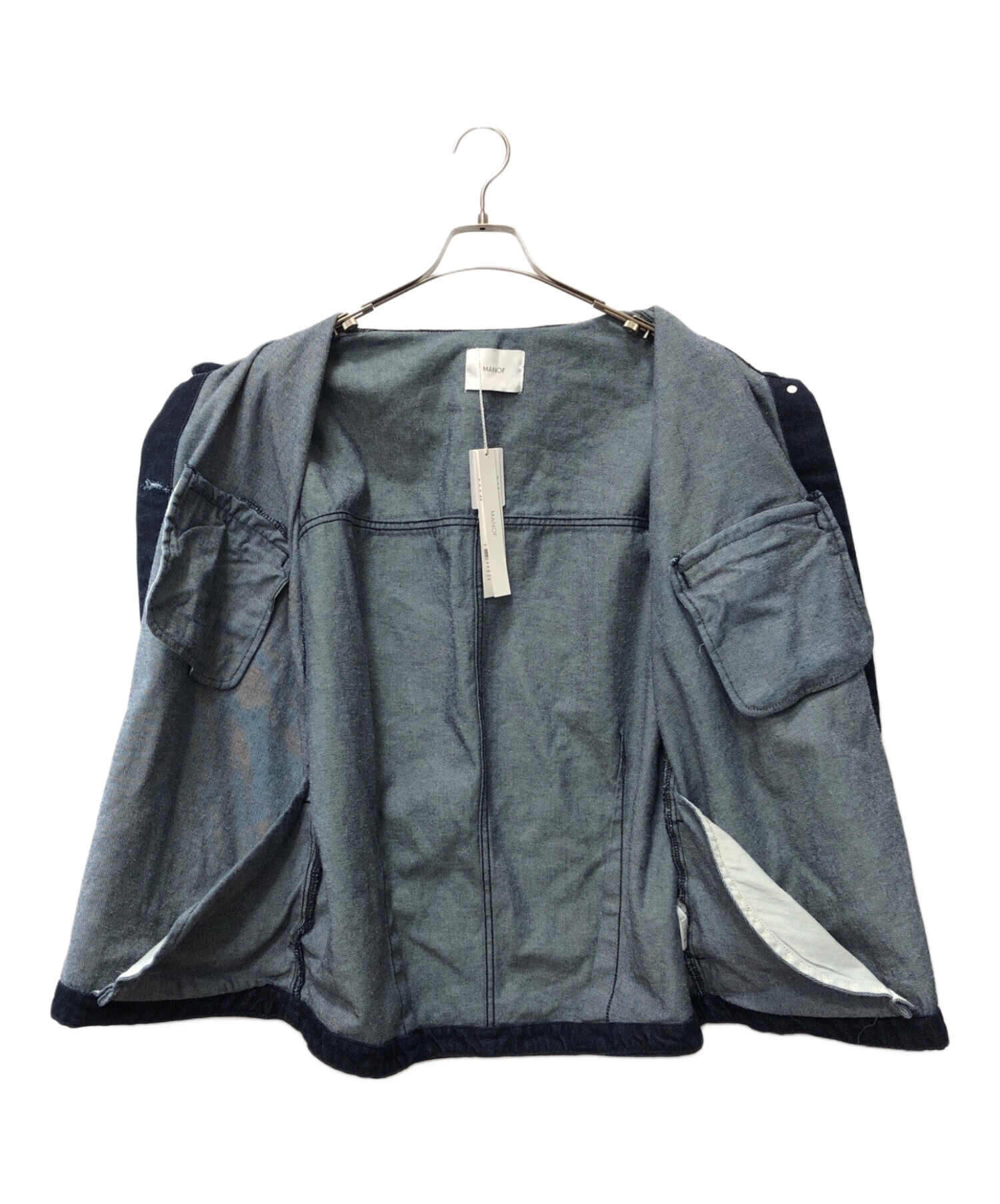 中古・古着通販】MANOF (マノフ) OVER SIZE DENIM JACKET インディゴ