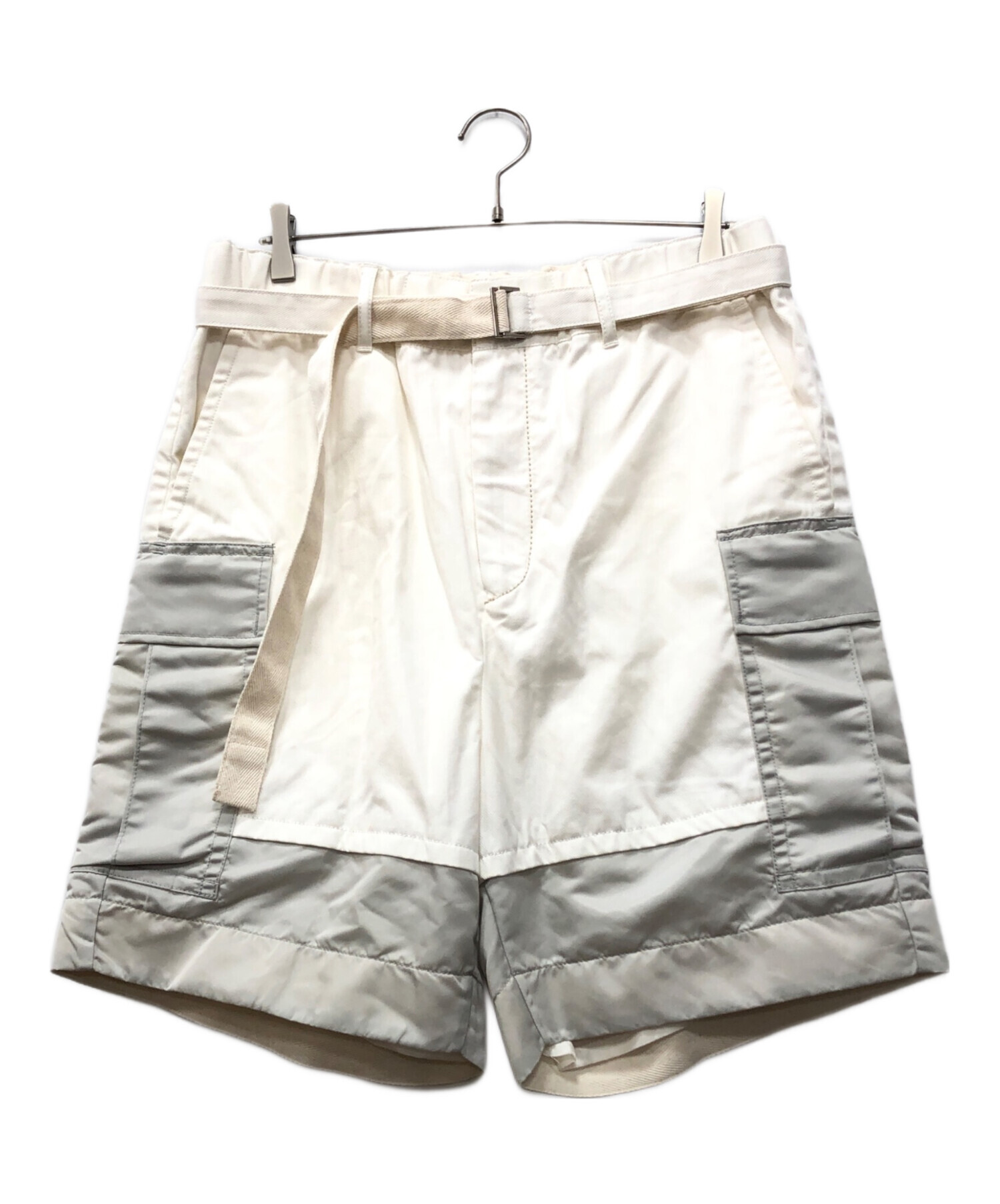 中古・古着通販】sacai (サカイ) ドッキングカーゴショーツ ホワイト