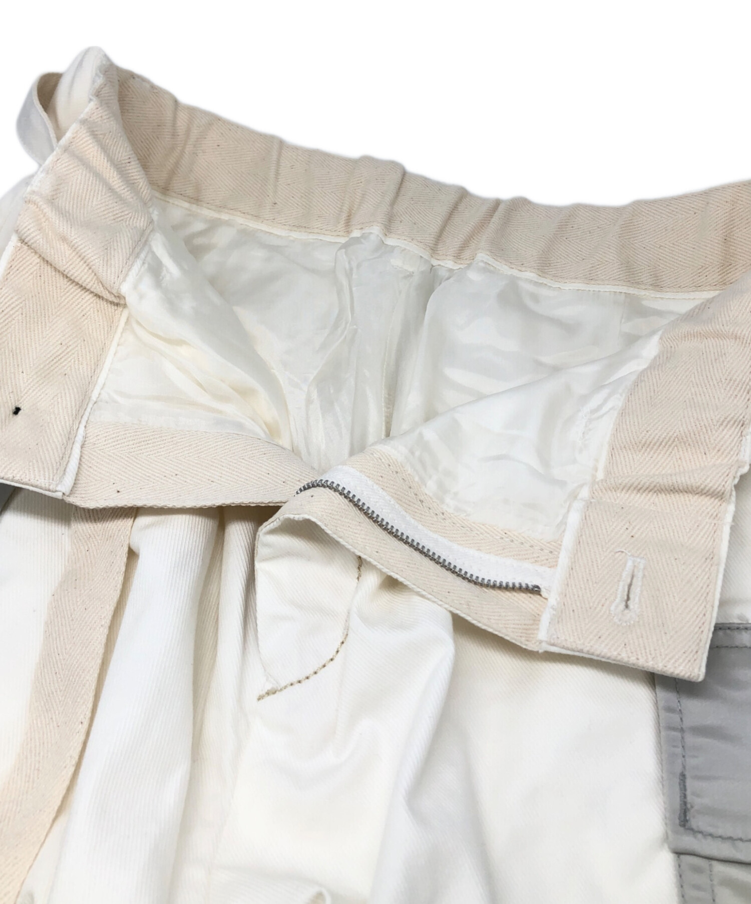 中古・古着通販】sacai (サカイ) ドッキングカーゴショーツ ホワイト