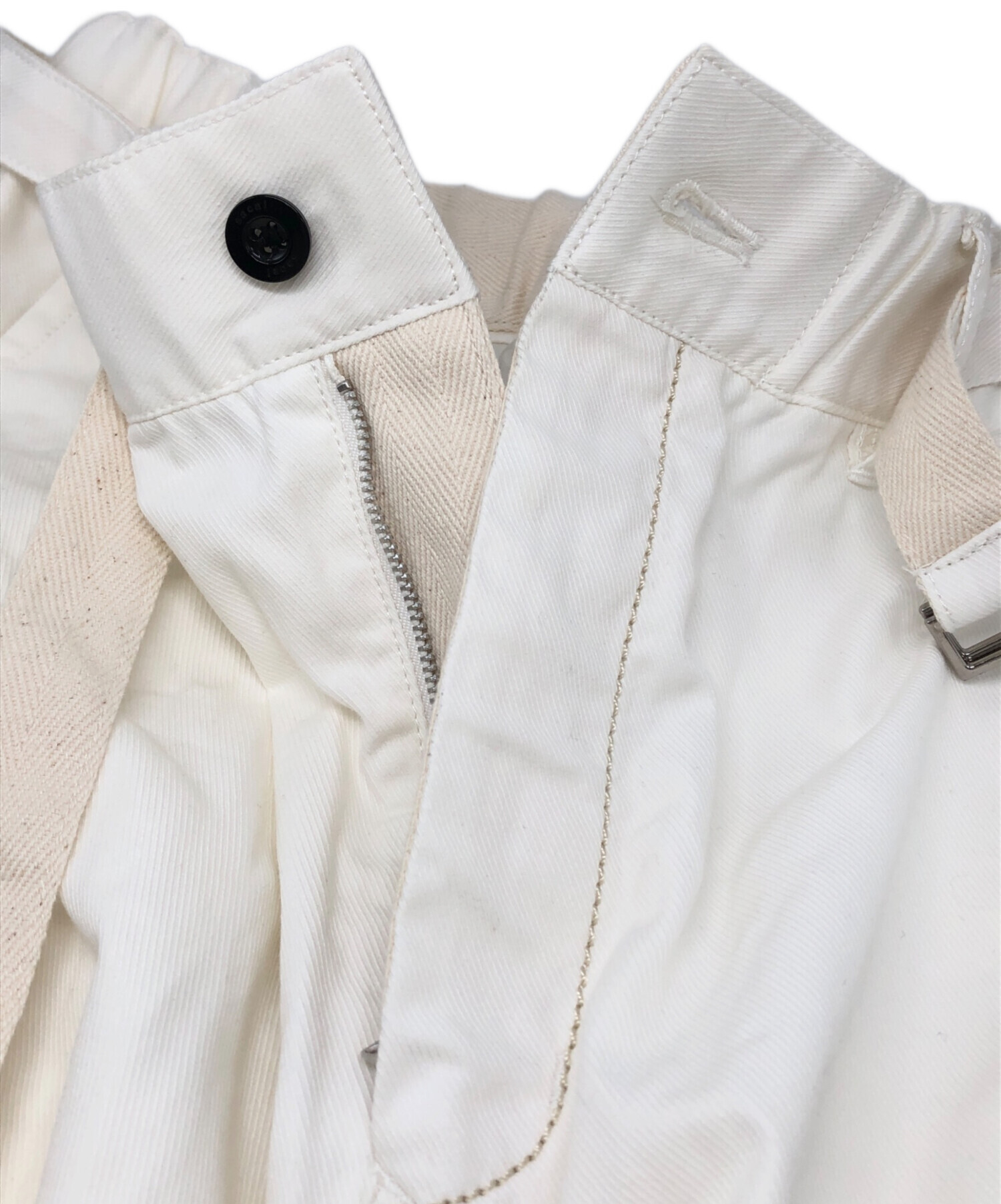 中古・古着通販】sacai (サカイ) ドッキングカーゴショーツ ホワイト