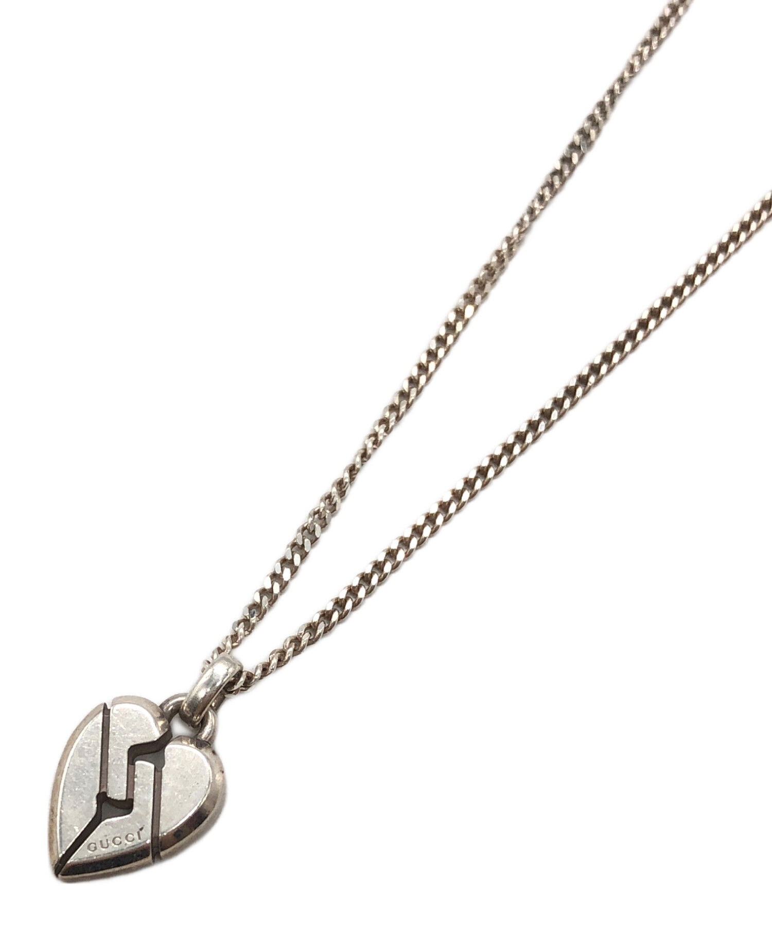 中古・古着通販】GUCCI (グッチ) ハートトップネックレス