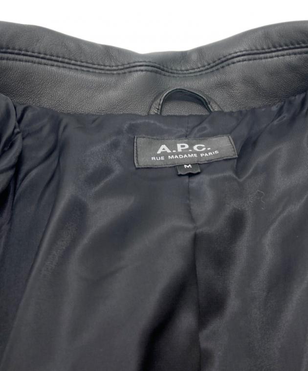 中古・古着通販】A.P.C. (アーペーセー) MOTO BLOUSON ブラック サイズ