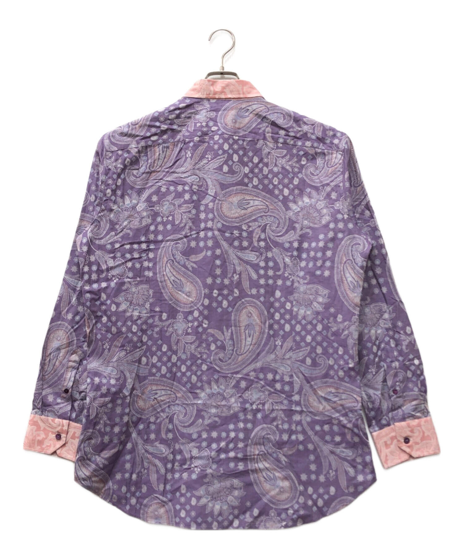 中古・古着通販】ETRO (エトロ) ペイズリー柄シャツ パープル サイズ