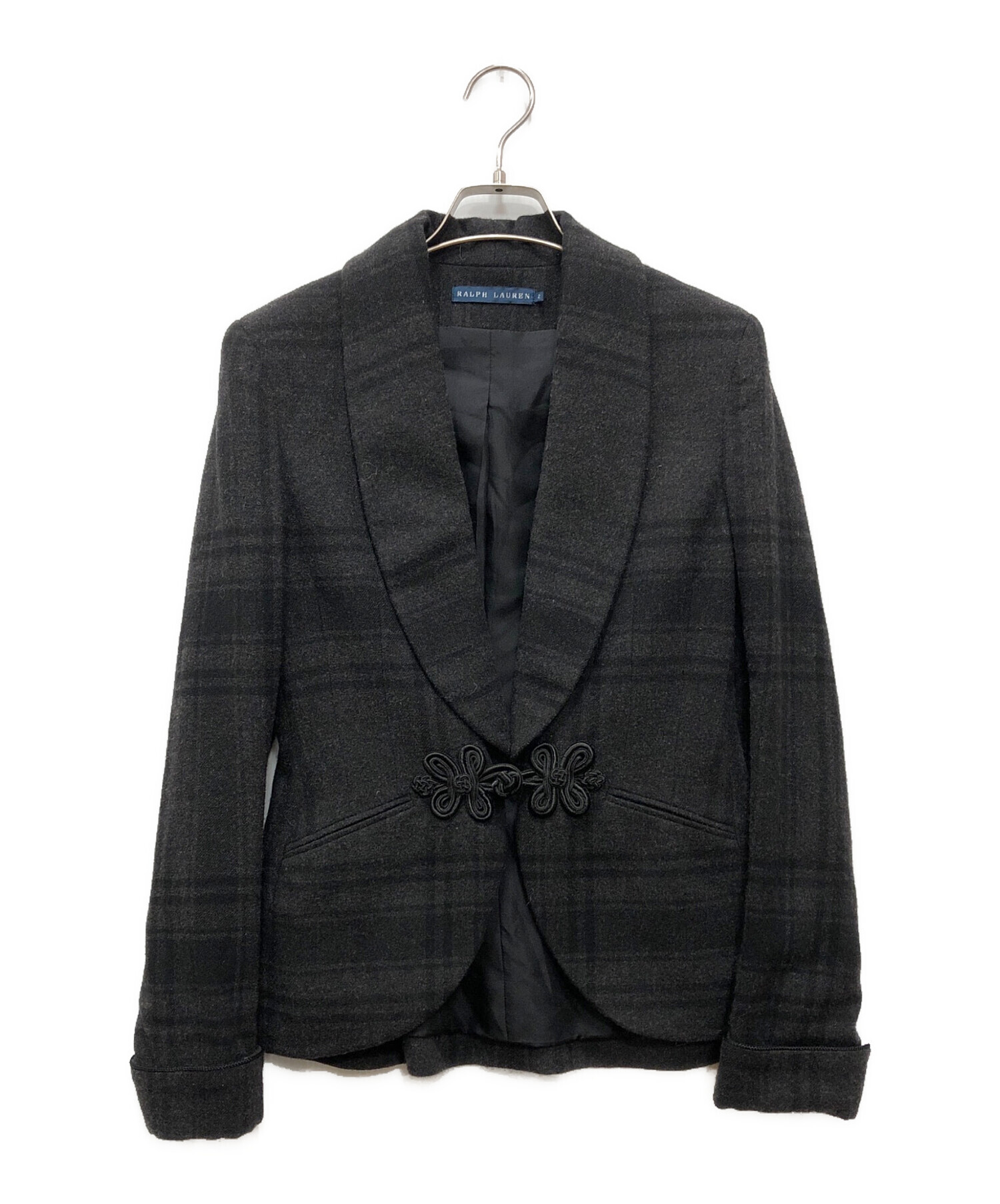 RALPH LAUREN (ラルフローレン) テーラードジャケット グレー サイズ:2