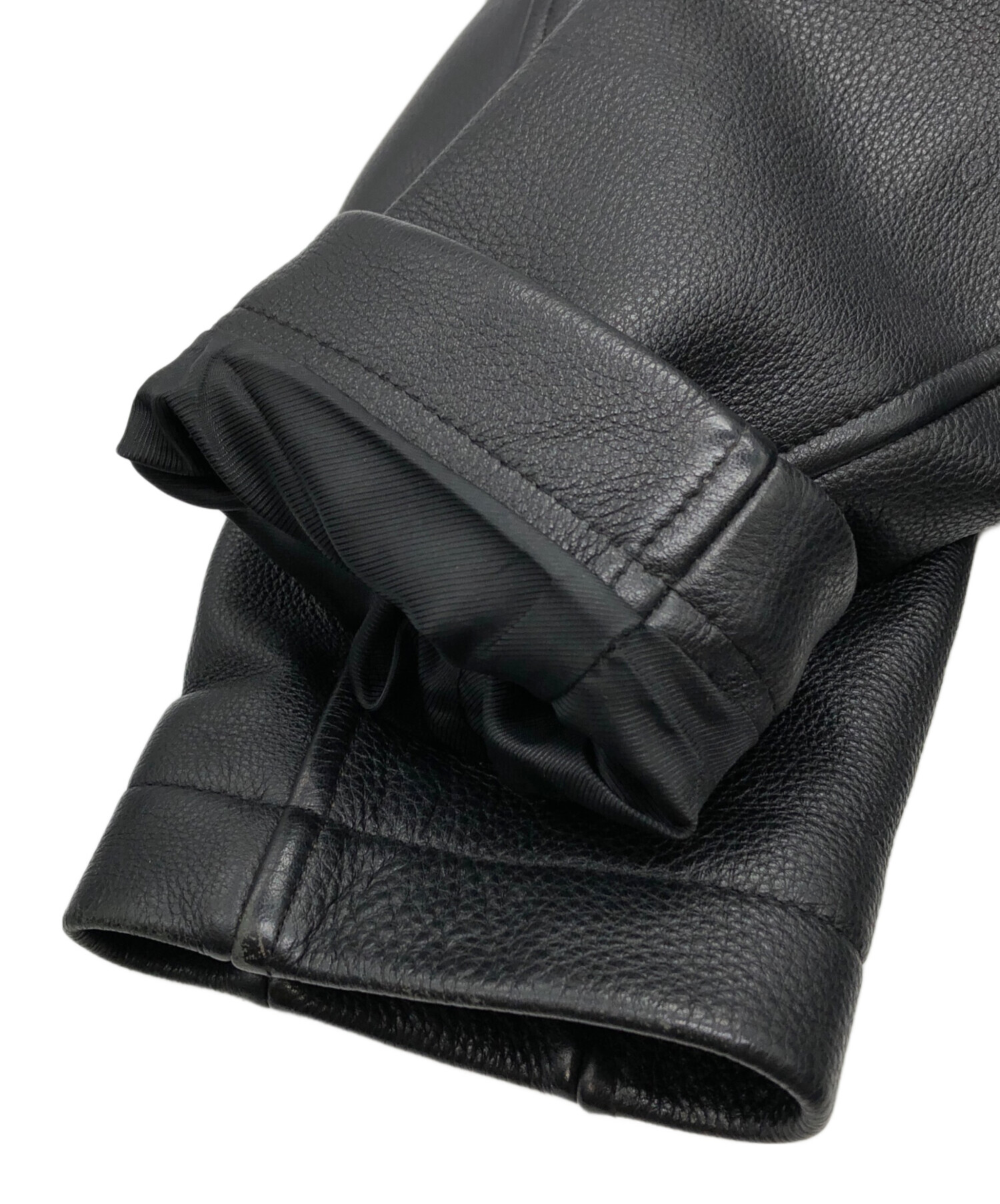 Eddie Bauer 本革 ブラックレザージャケット M 状態良好 EDDIE BAUER エディーバウアー レザージャケット 良好 M